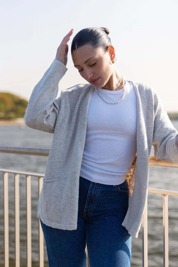 Cotton Pocket Cardigan