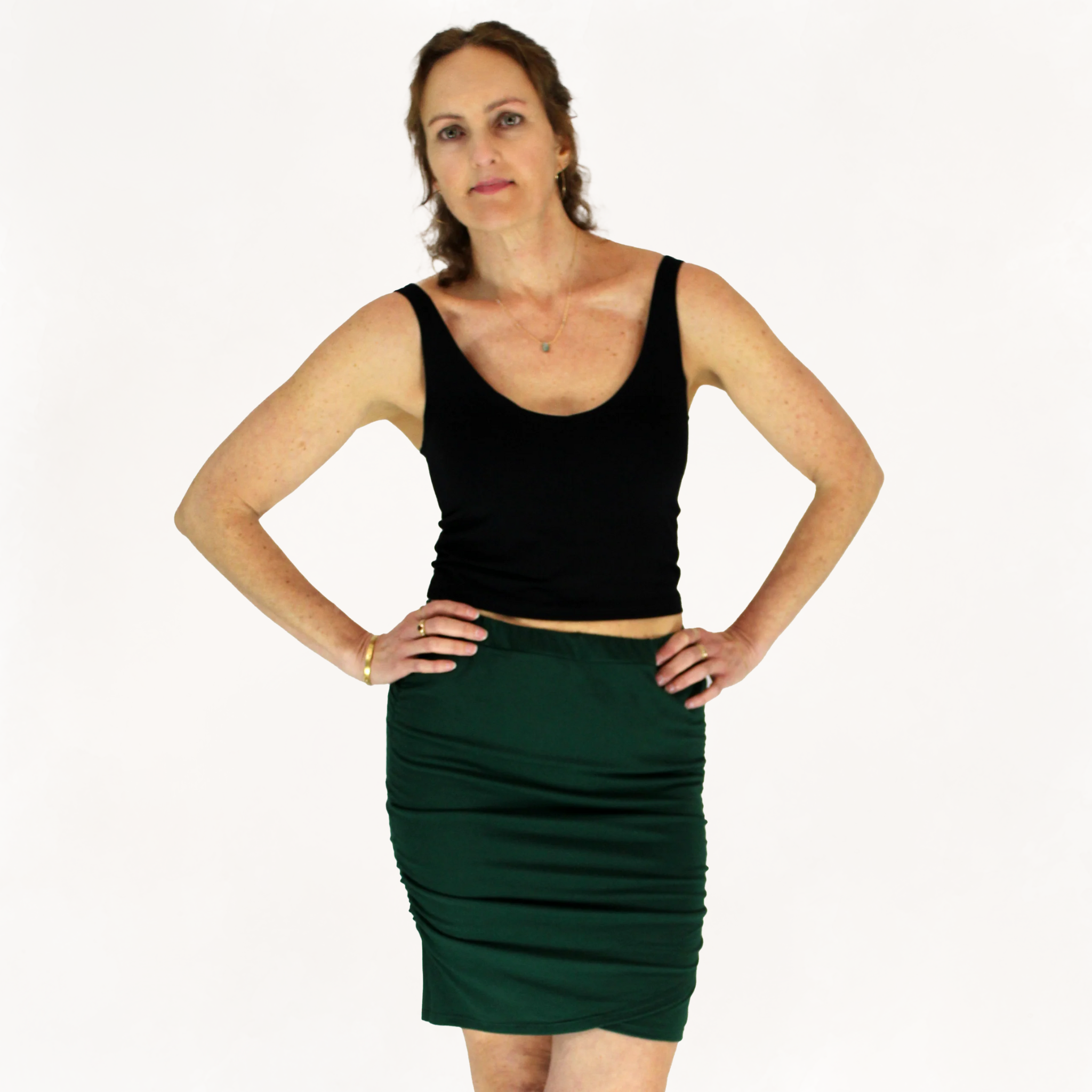 Ruched Mini Skirt