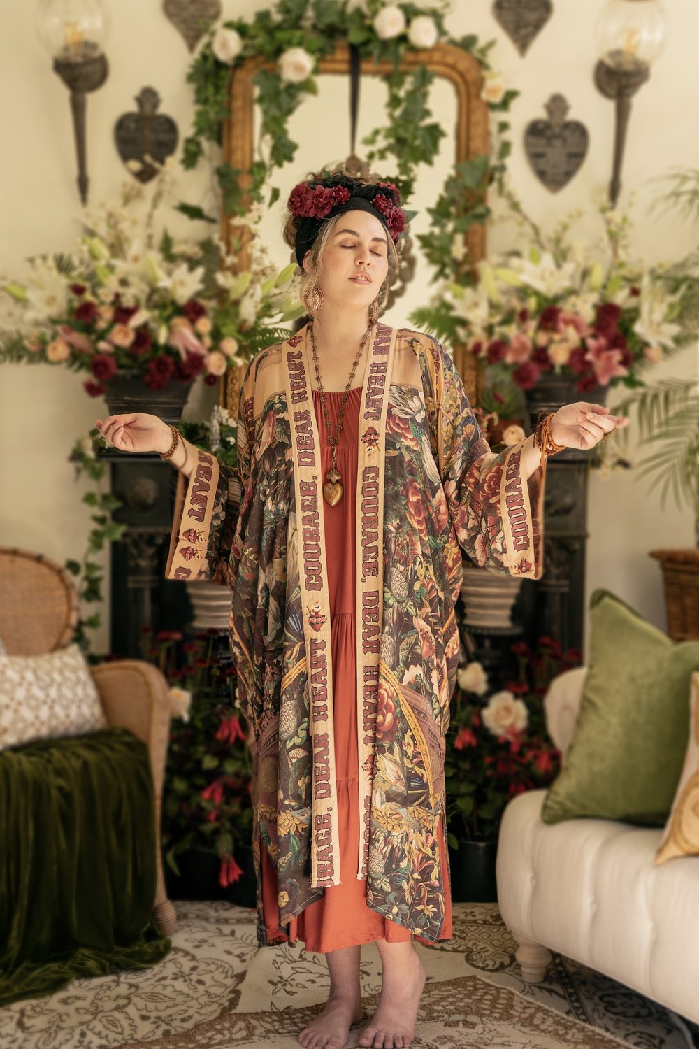 Courage, Dear Heart Opera Duster Kimono
