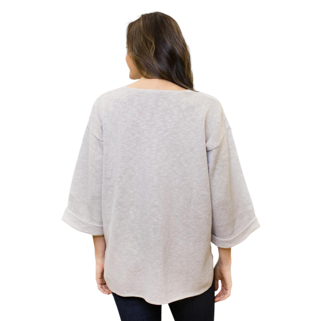 Cotton V-Neck Sweater