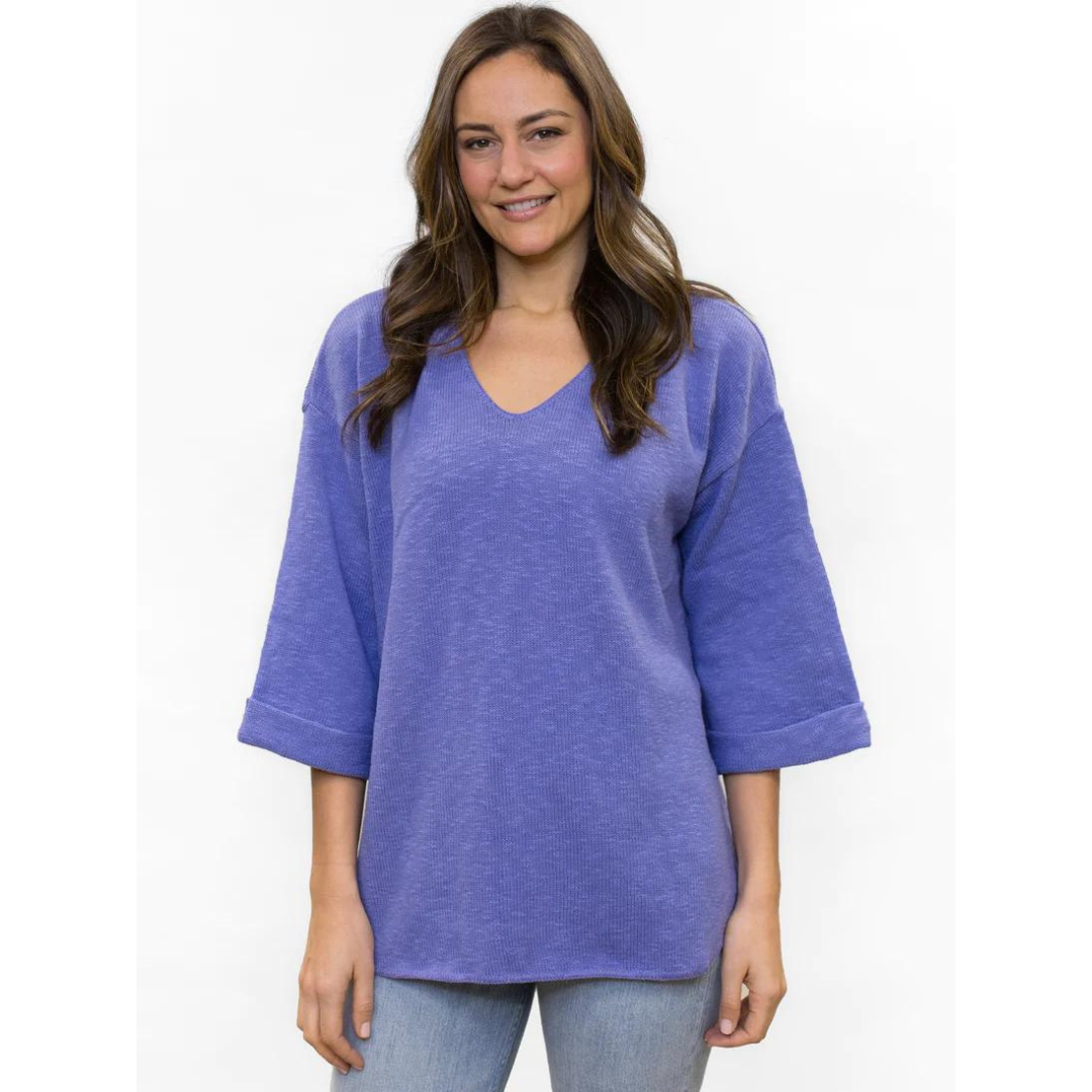 Cotton V-Neck Sweater