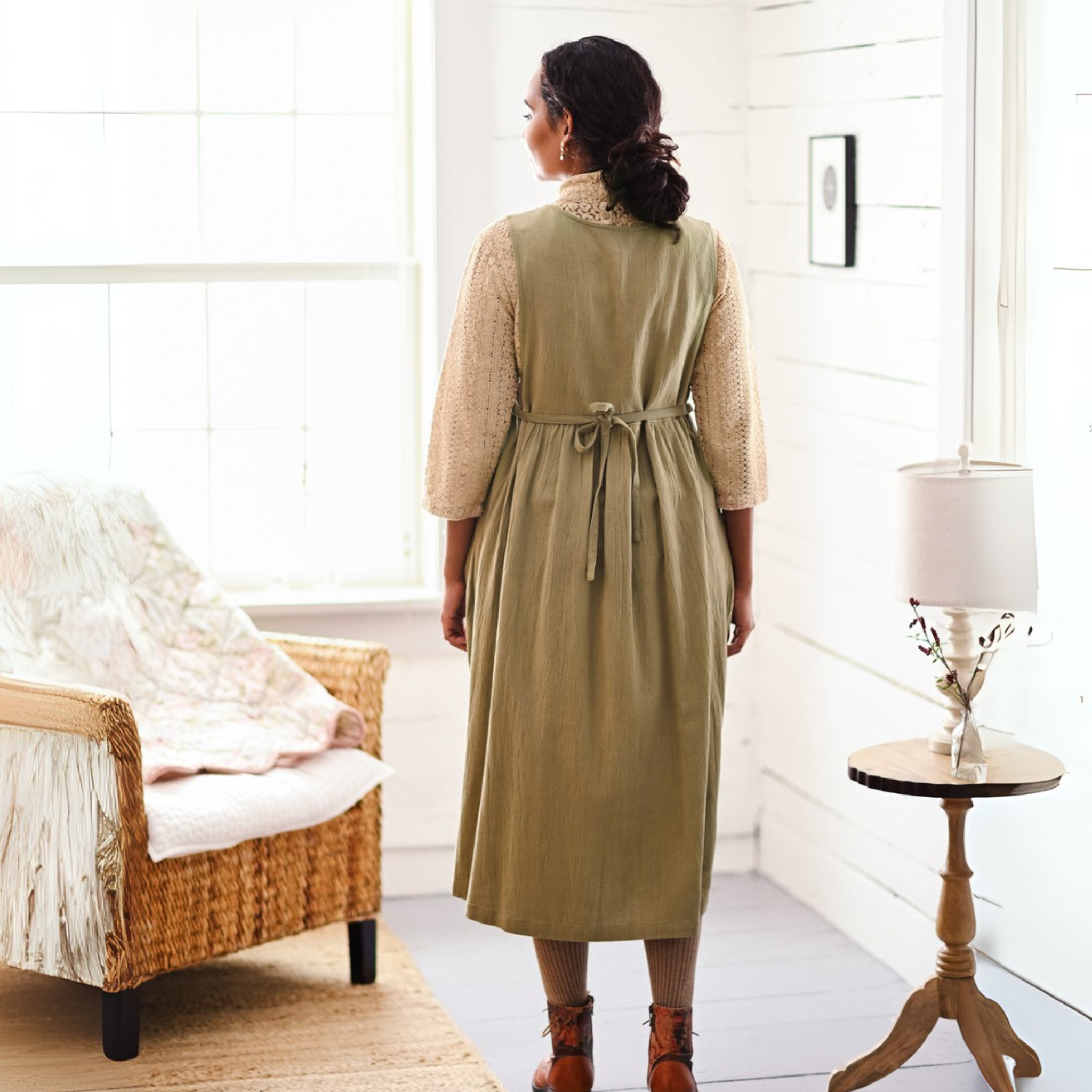 Sunflower Pinafore Dress