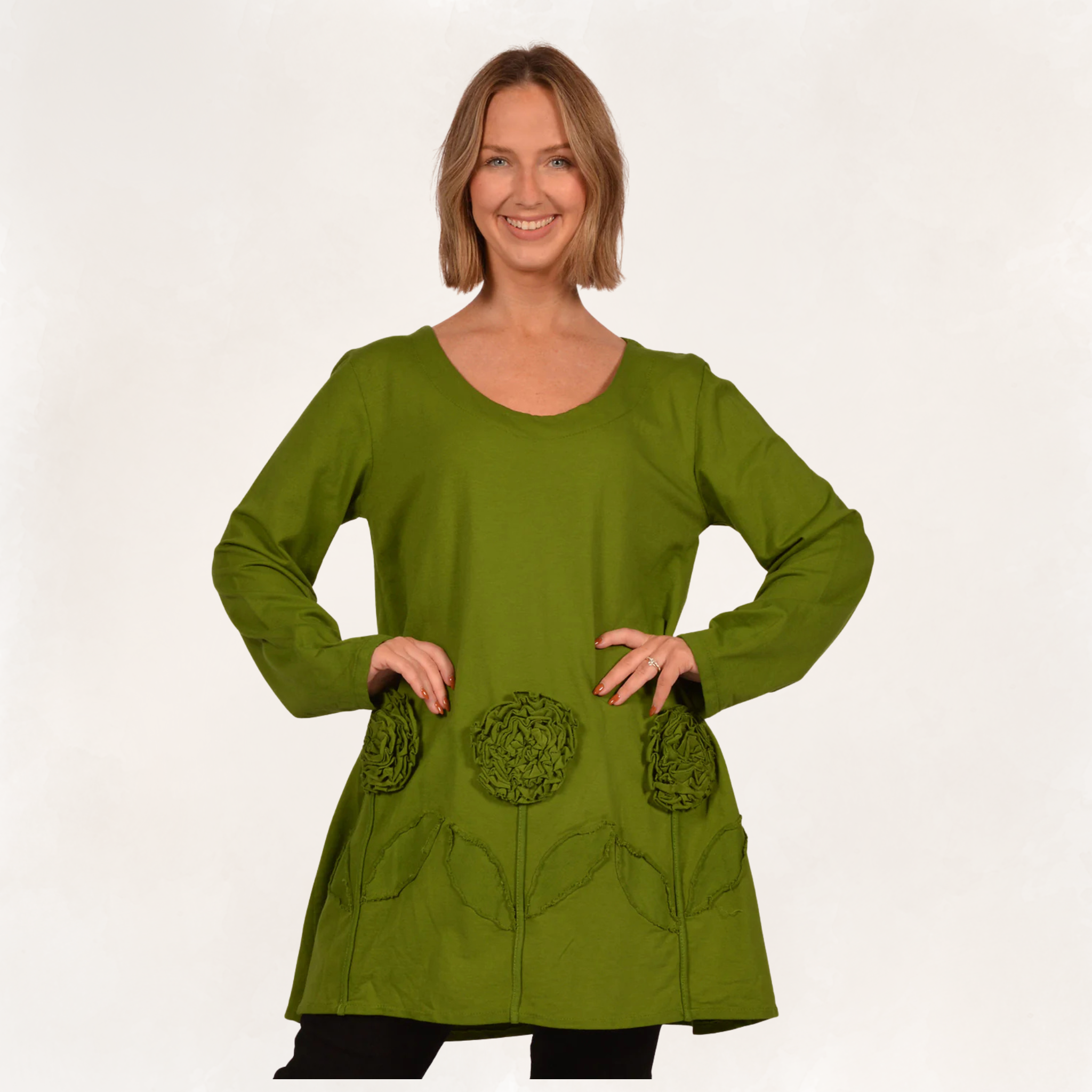 Rose Applique Tunic