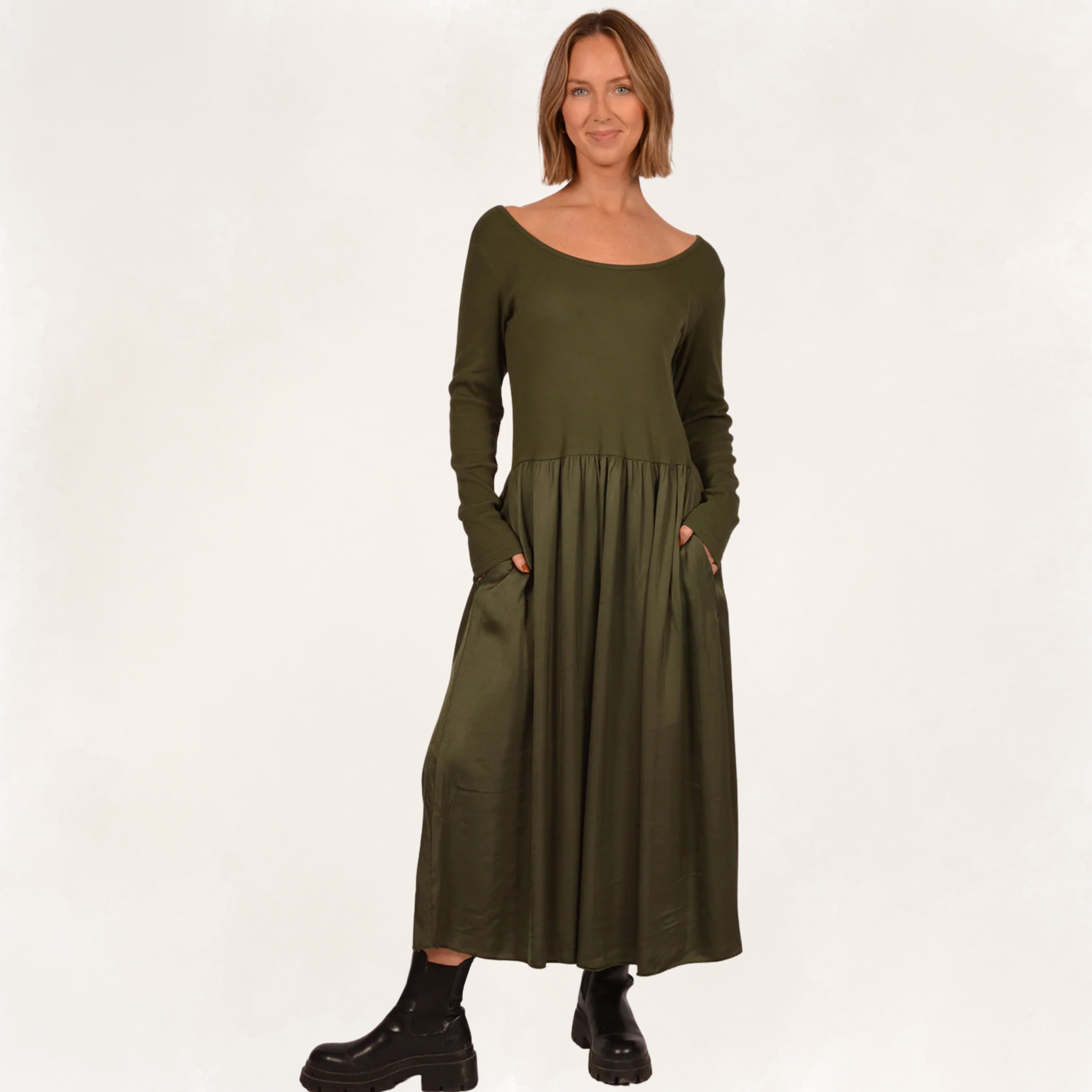 Satin Skirt Dress