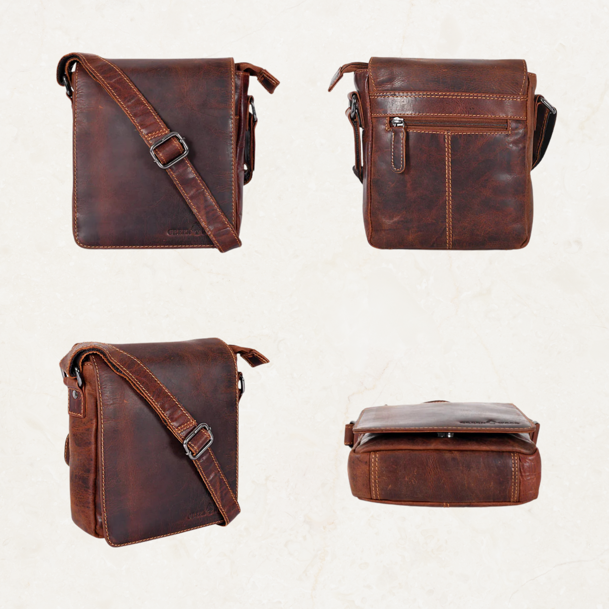 Luna Leather Shoulder Bag