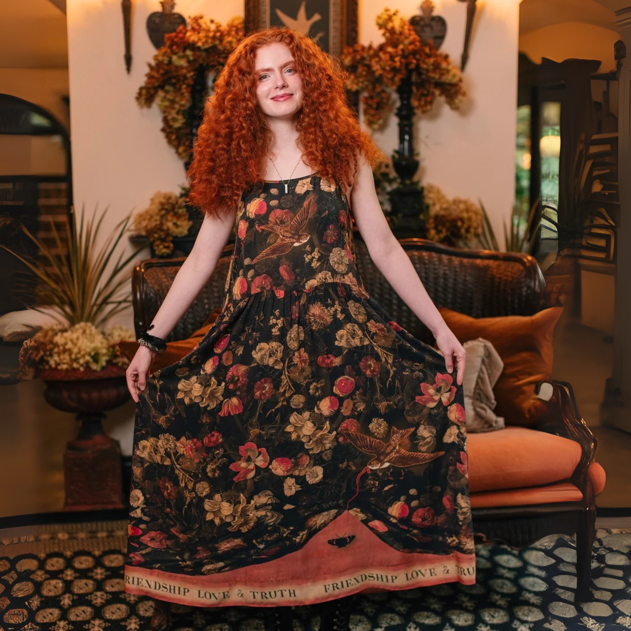 Heart of Gold Boheme Slip Dress