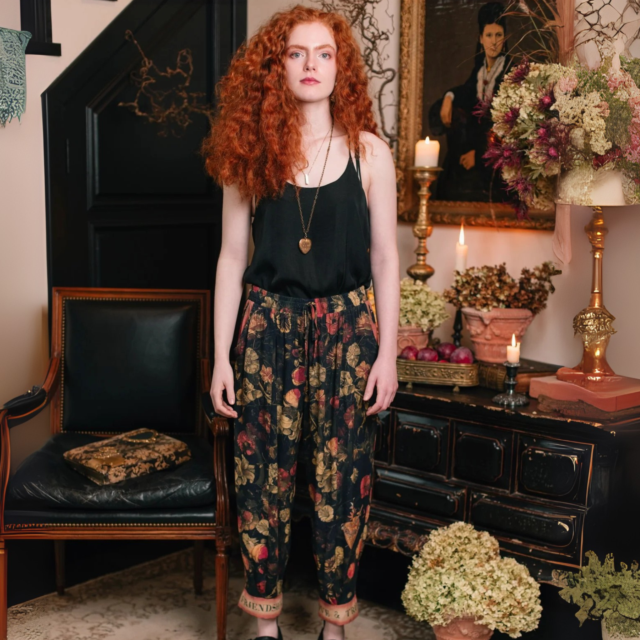 Heart of Gold Poet Pants