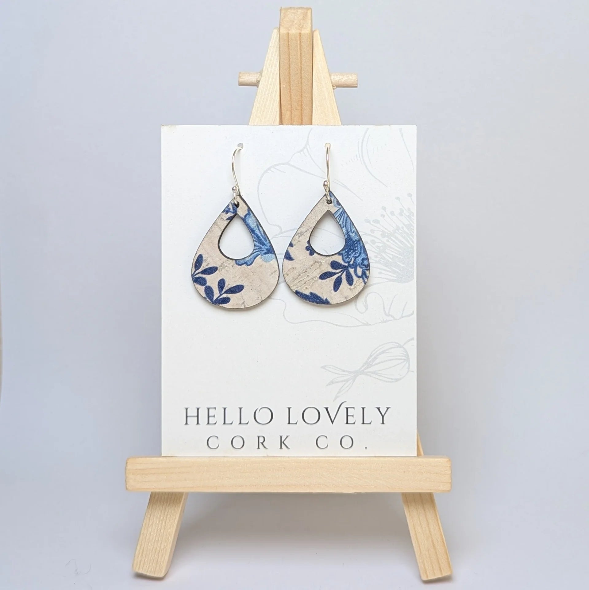 Cork Earrings - Small Teardrop