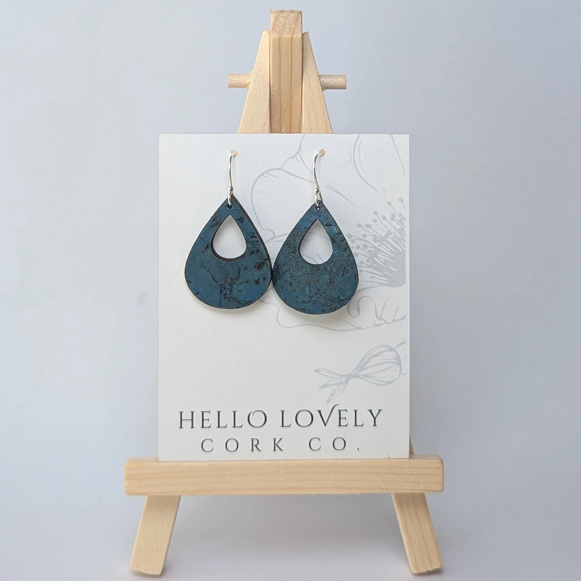 Cork Earrings - Small Teardrop