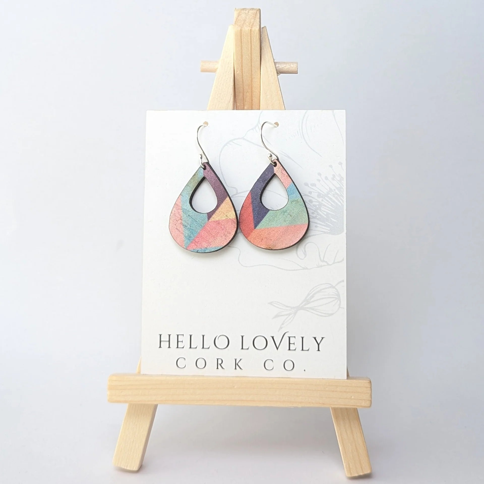 Cork Earrings - Small Teardrop