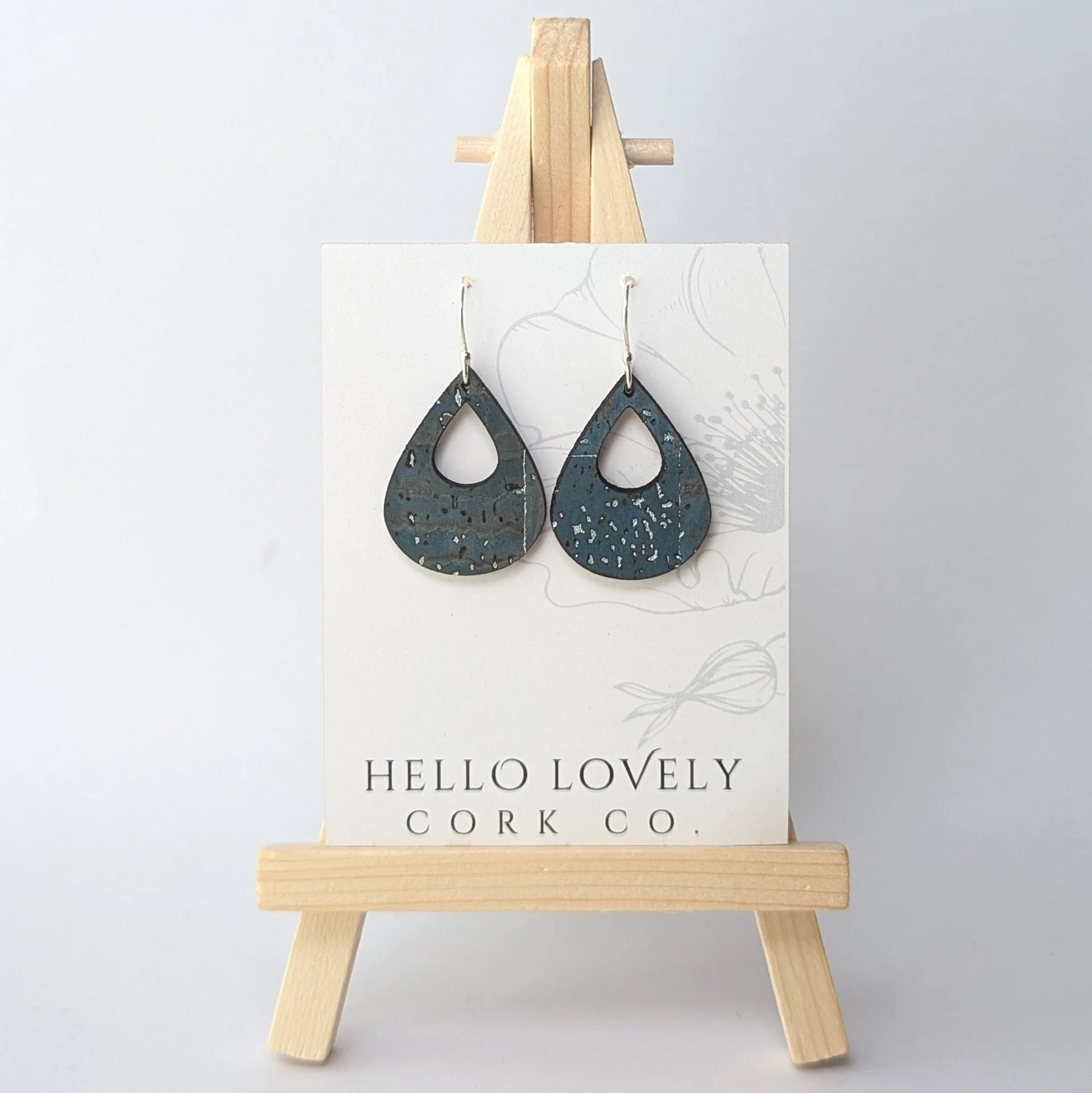 Cork Earrings - Small Teardrop