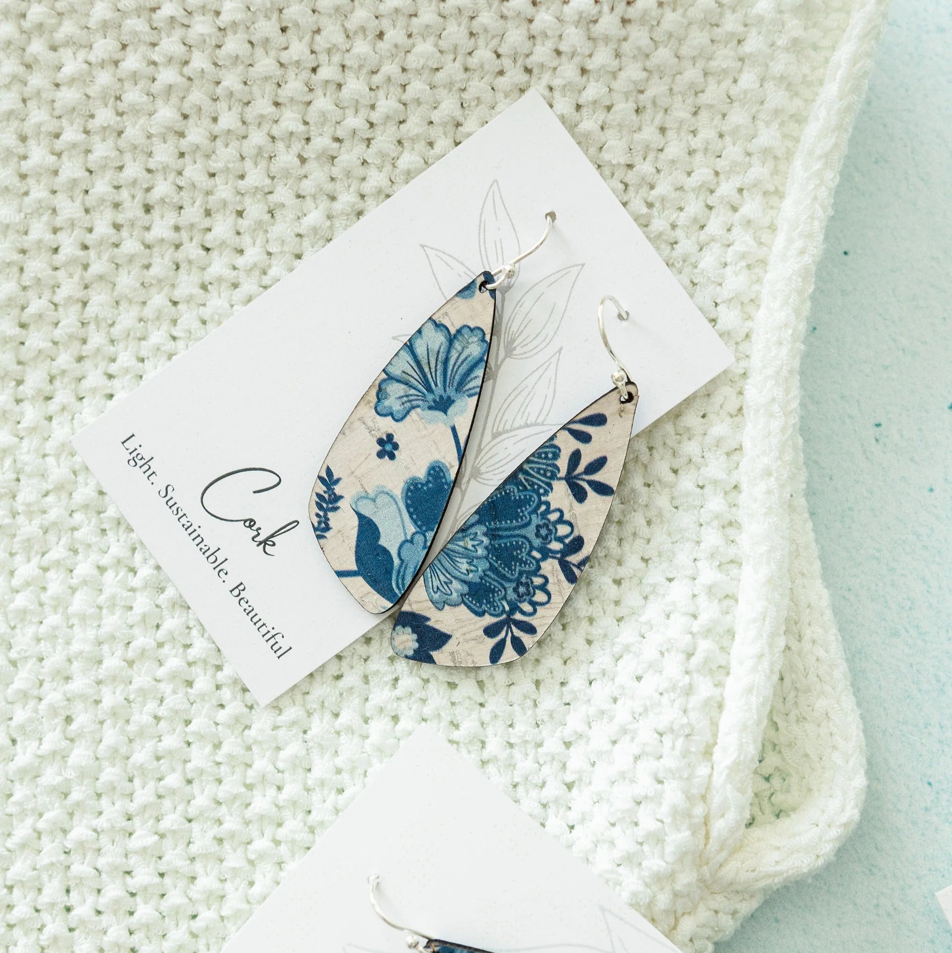 Cork Earrings - Small Wing