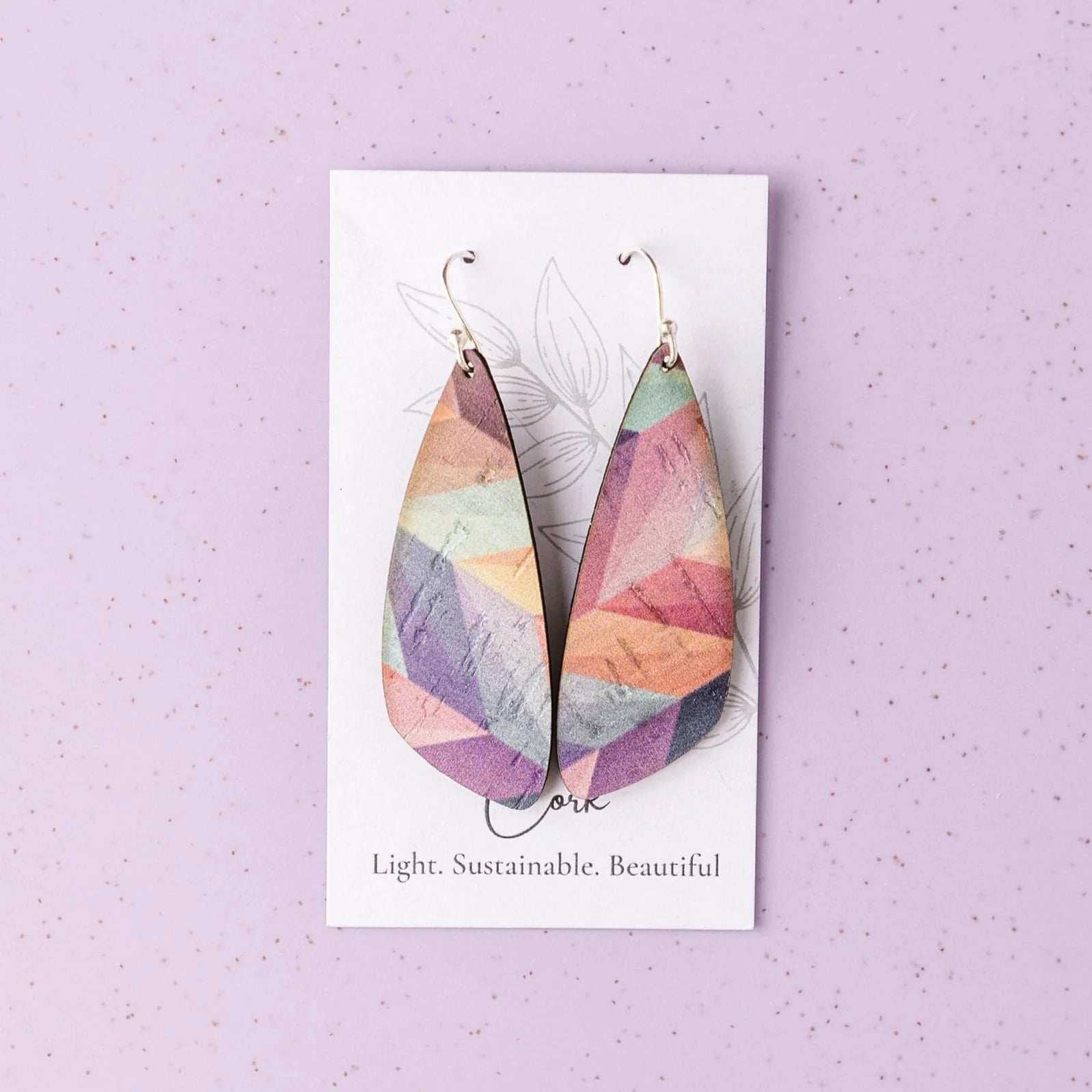 Cork Earrings - Small Wing