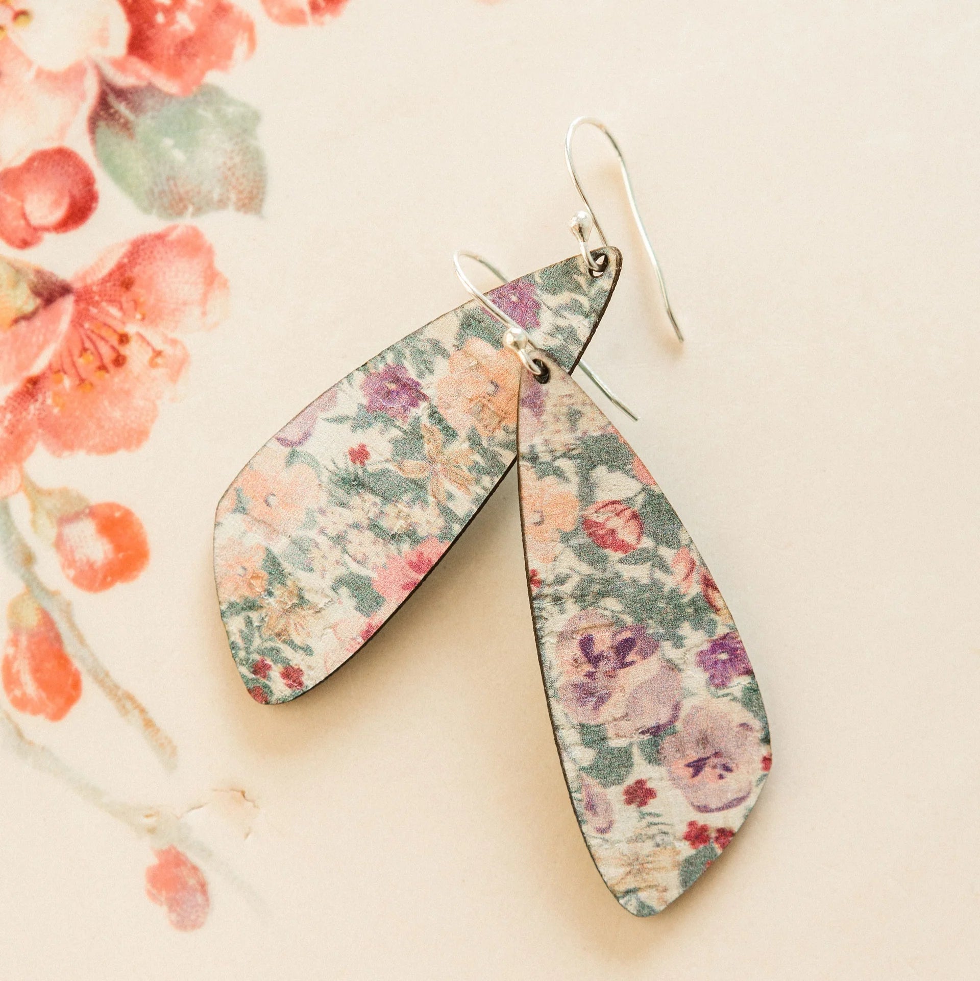 Cork Earrings - Small Wing