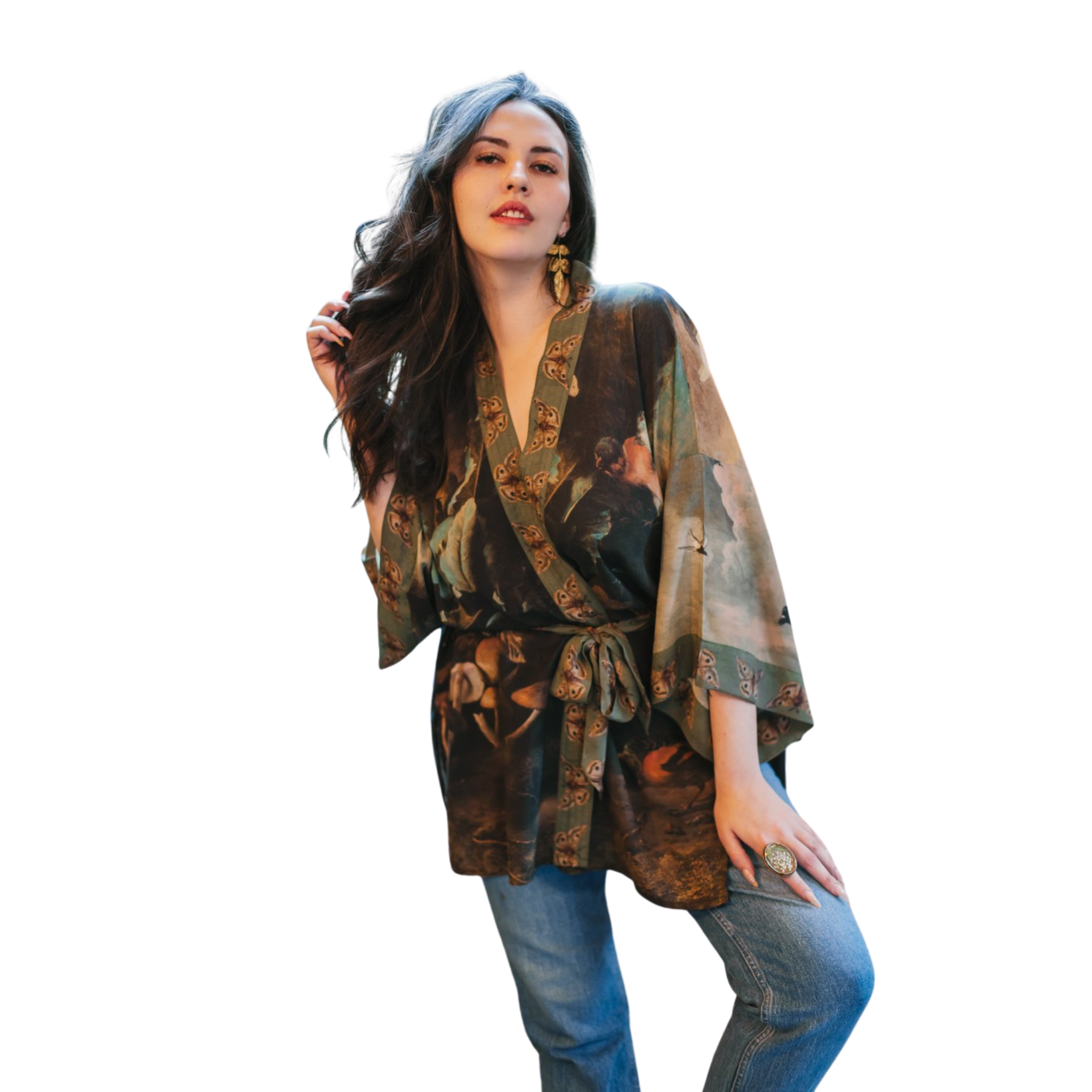 Heartwork Belted Matinee Jacket