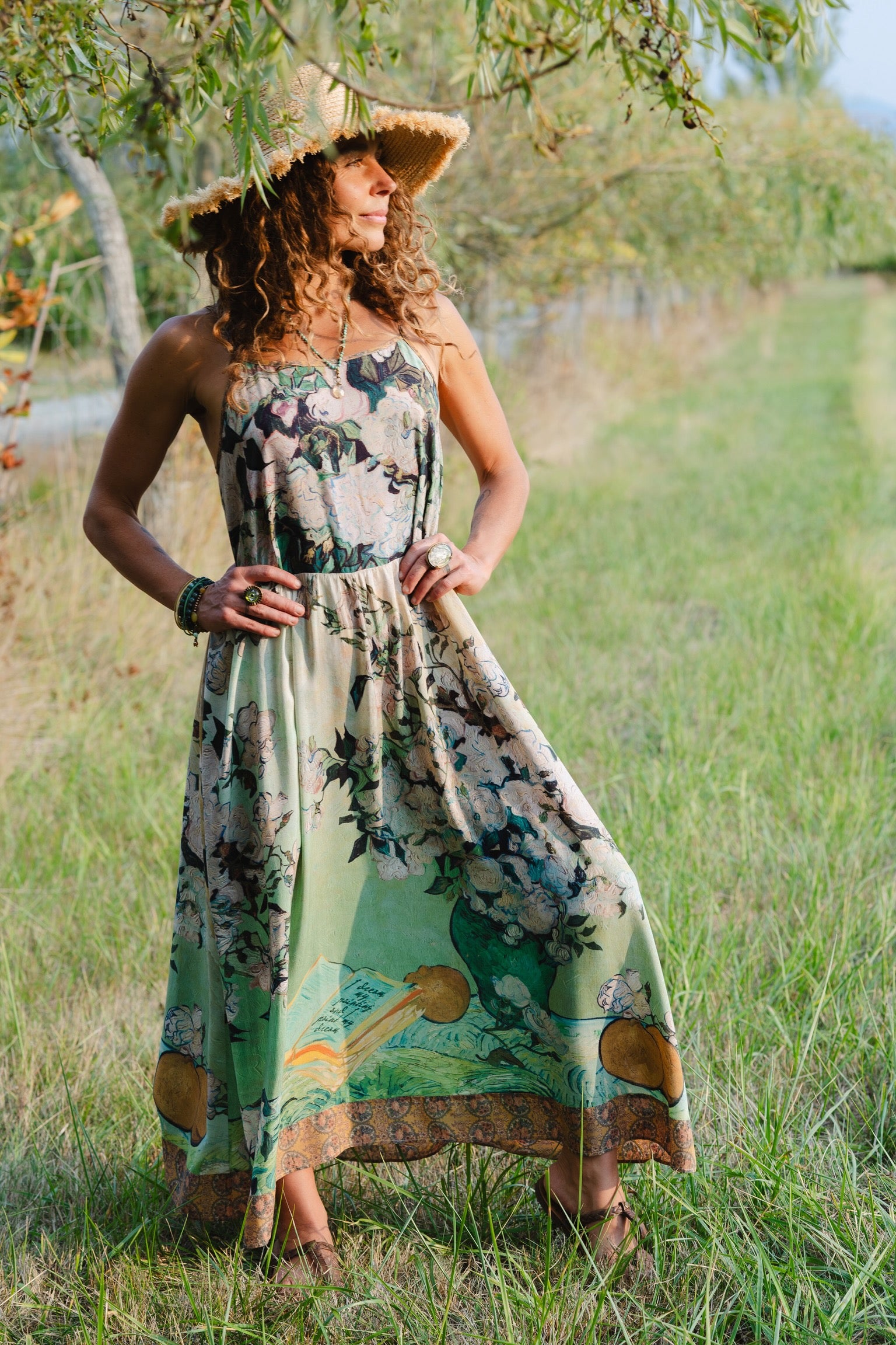 I Paint My Dream Boheme Slip Dress