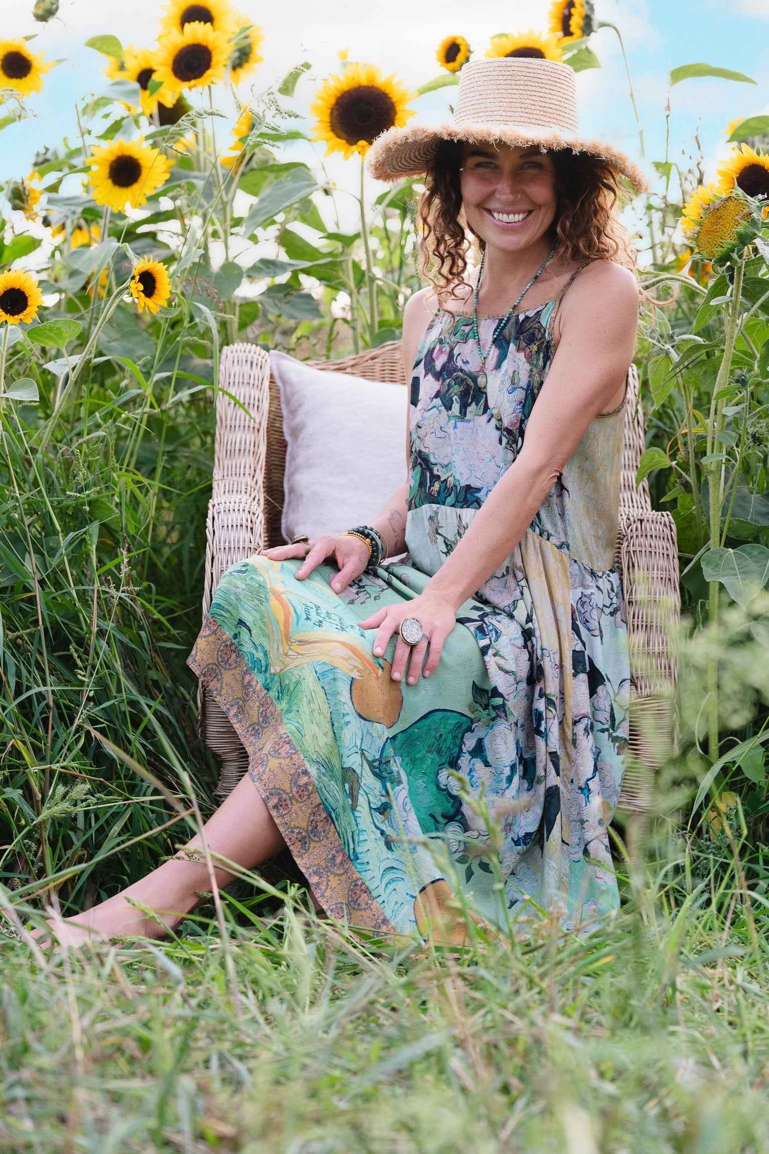 I Paint My Dream Boheme Slip Dress