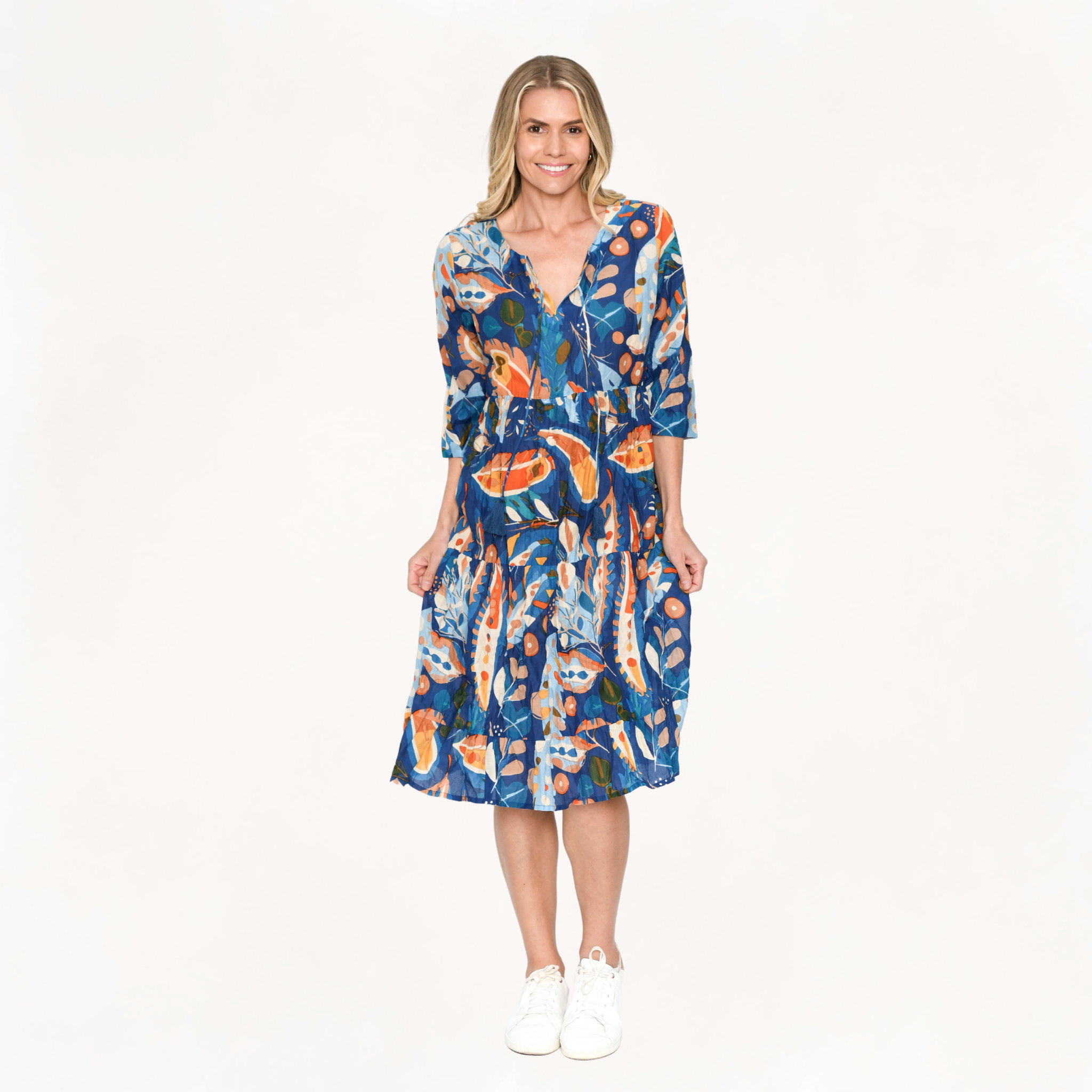 Rebecca Tie Neck Dress