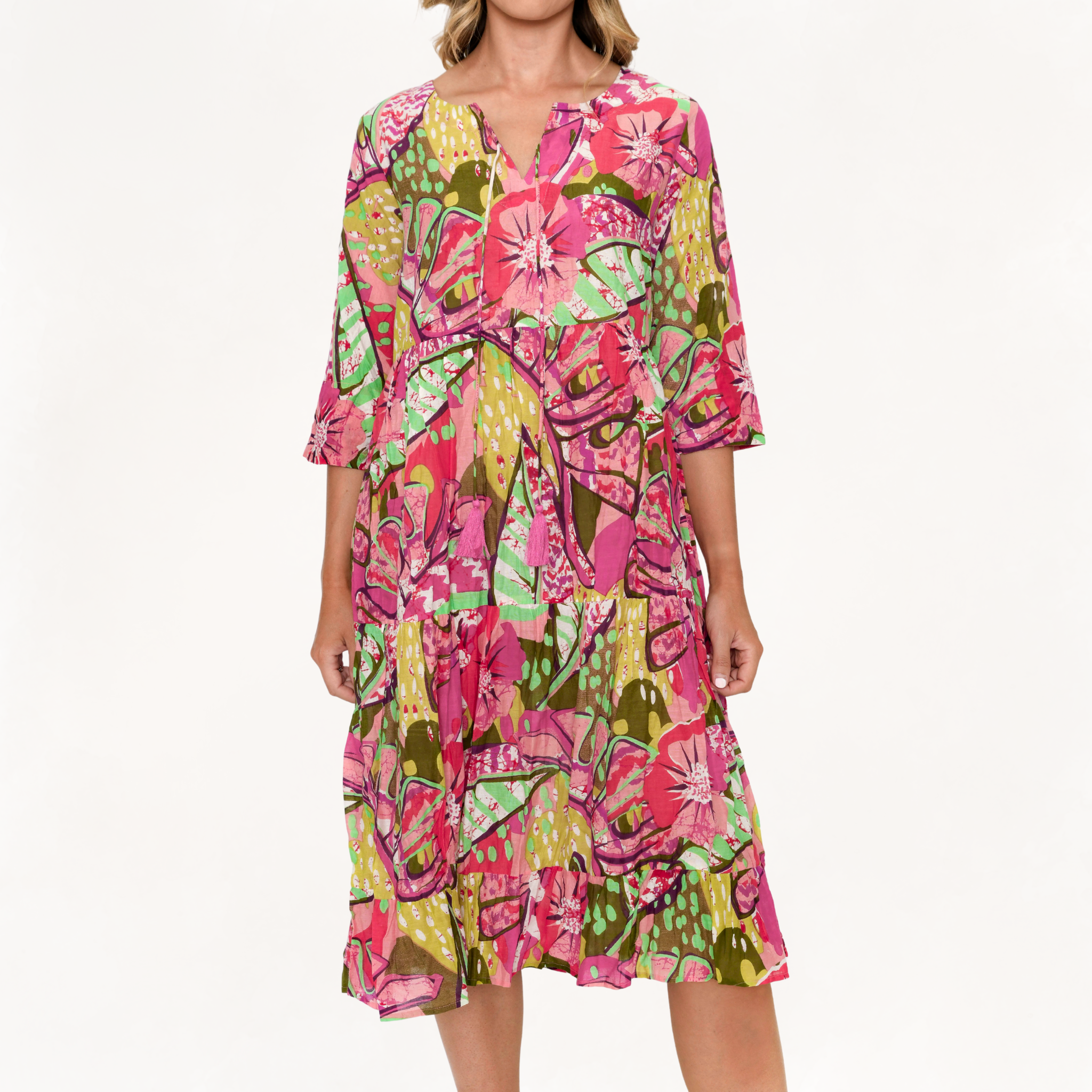 Rebecca Tie Neck Dress