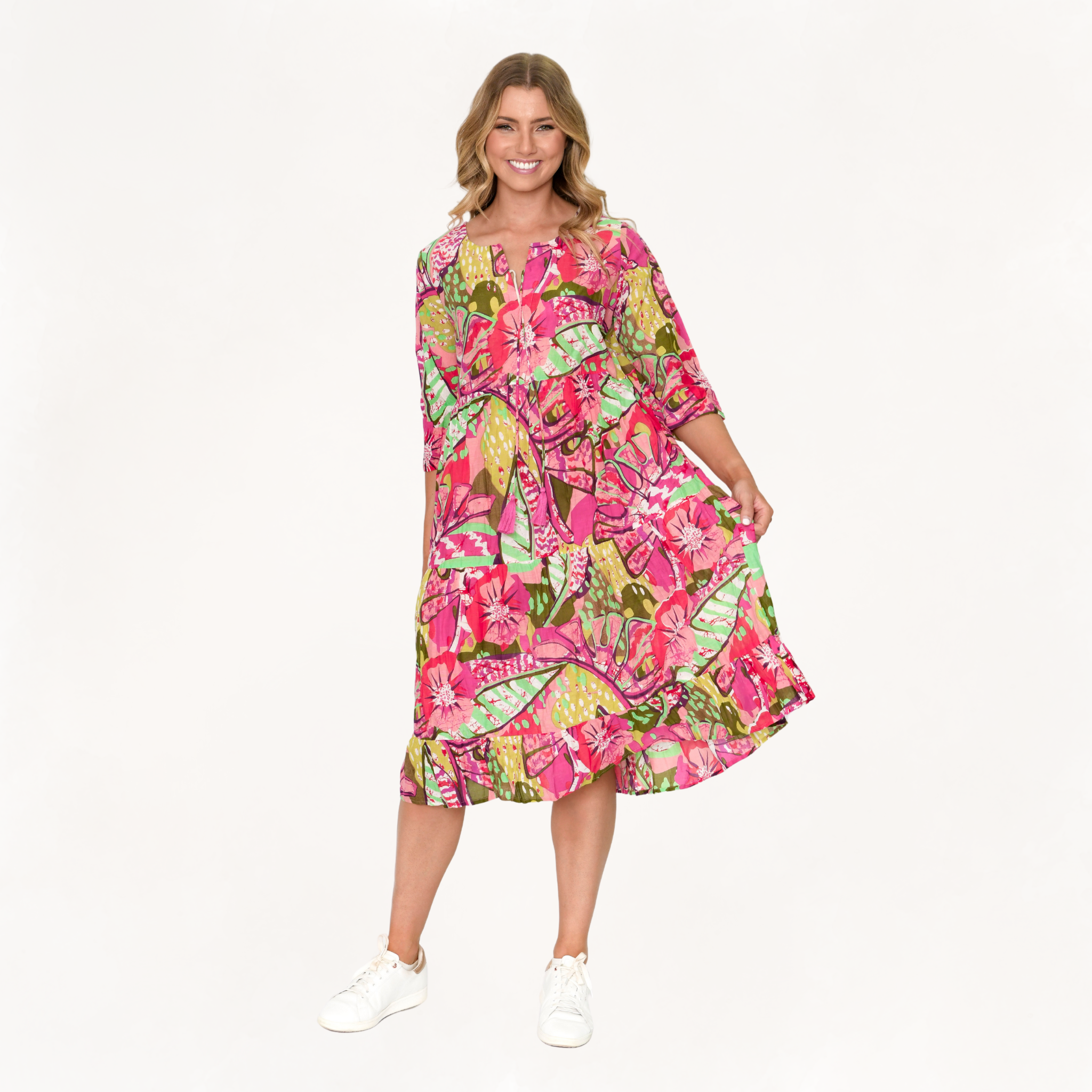 Rebecca Tie Neck Dress