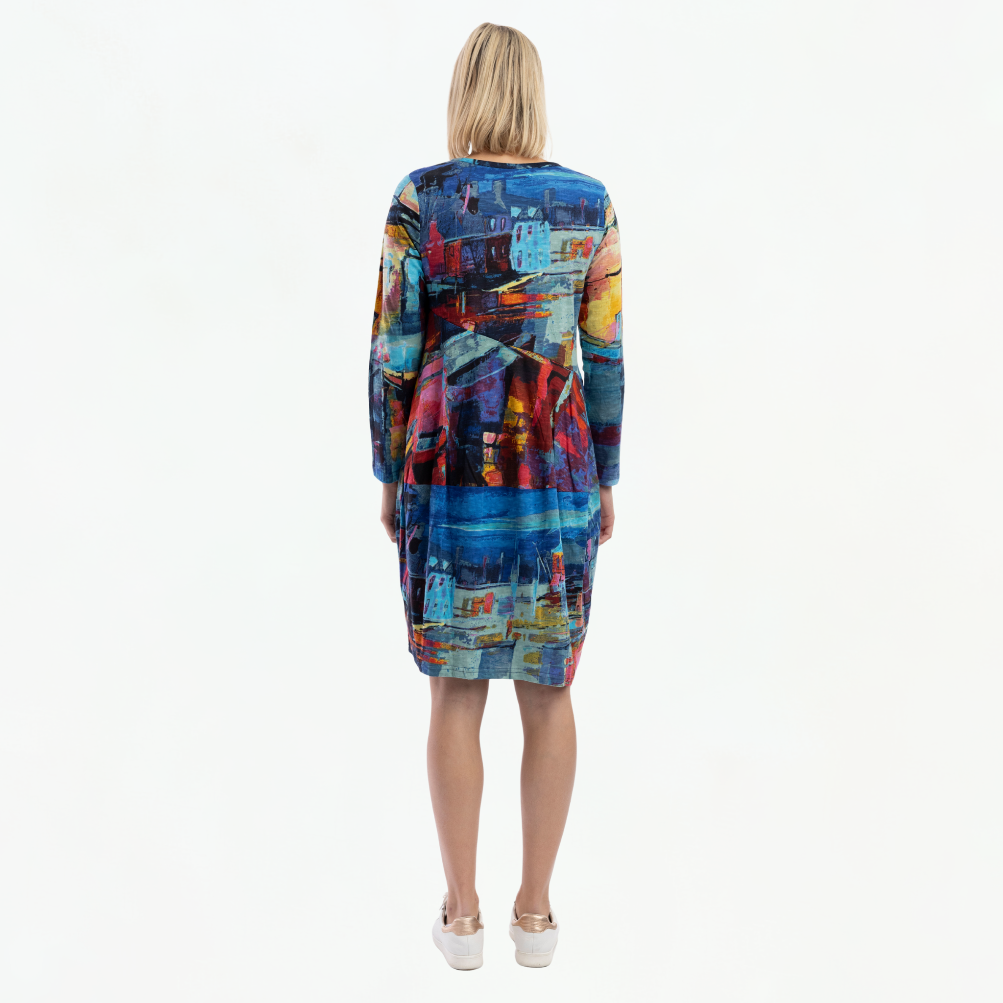 Organic Cotton Printed Bubble Dress