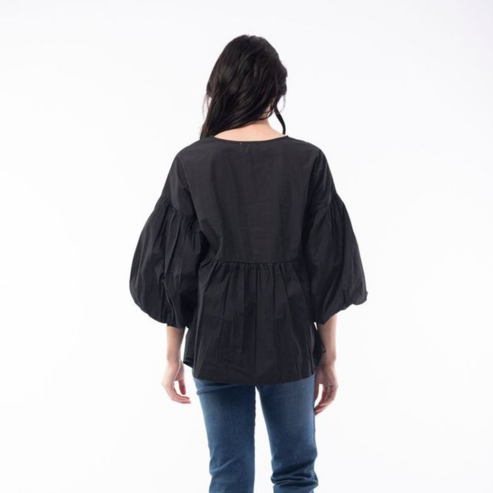 Bubble Sleeve Top