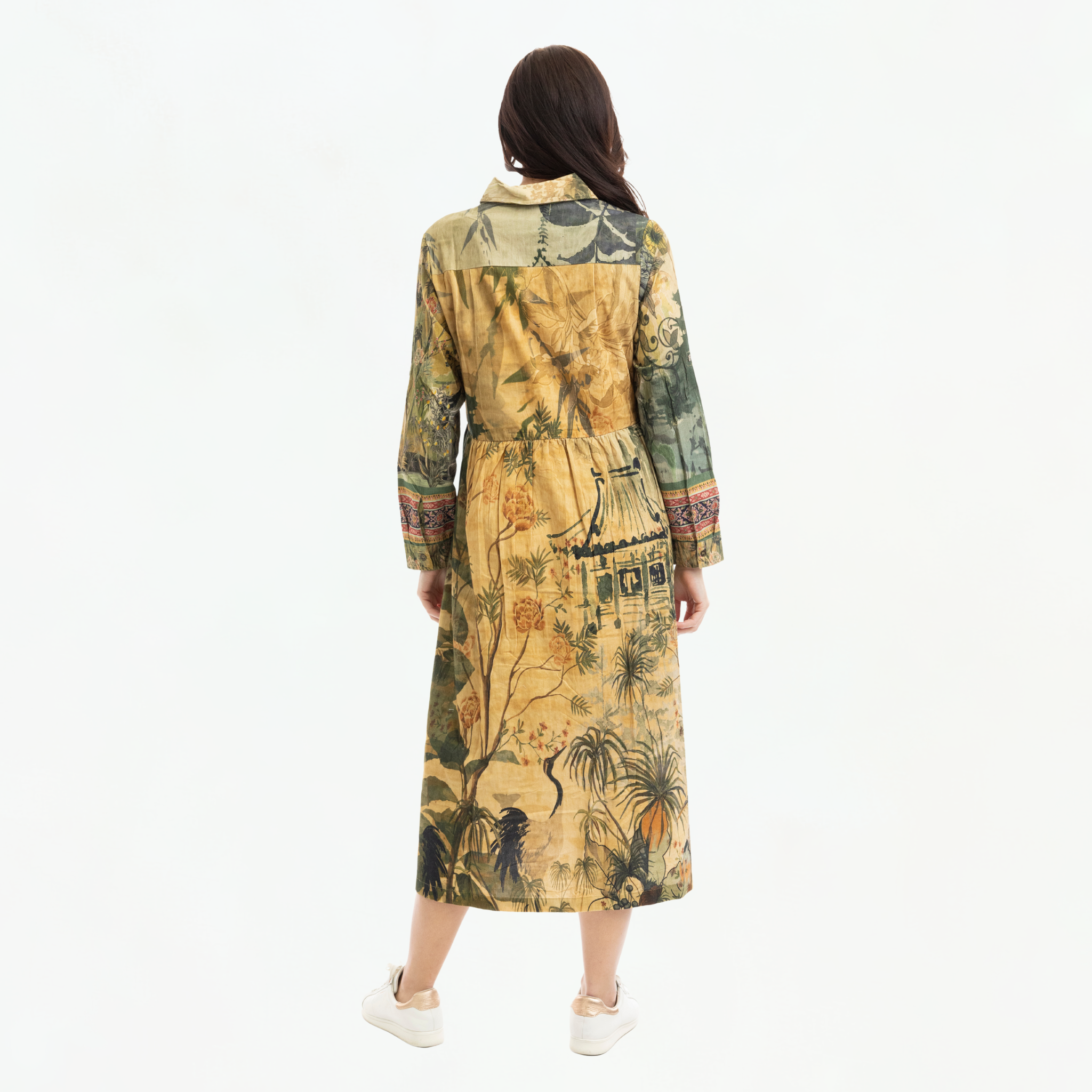 Corduroy Collar Dress