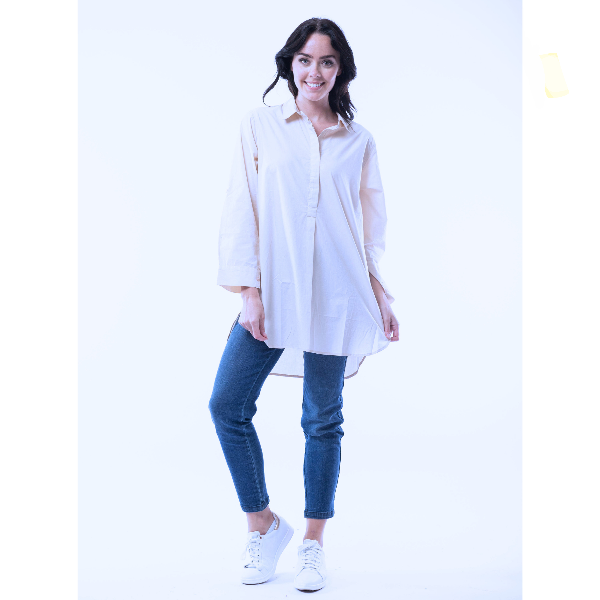 Half Placket Essential Shirt