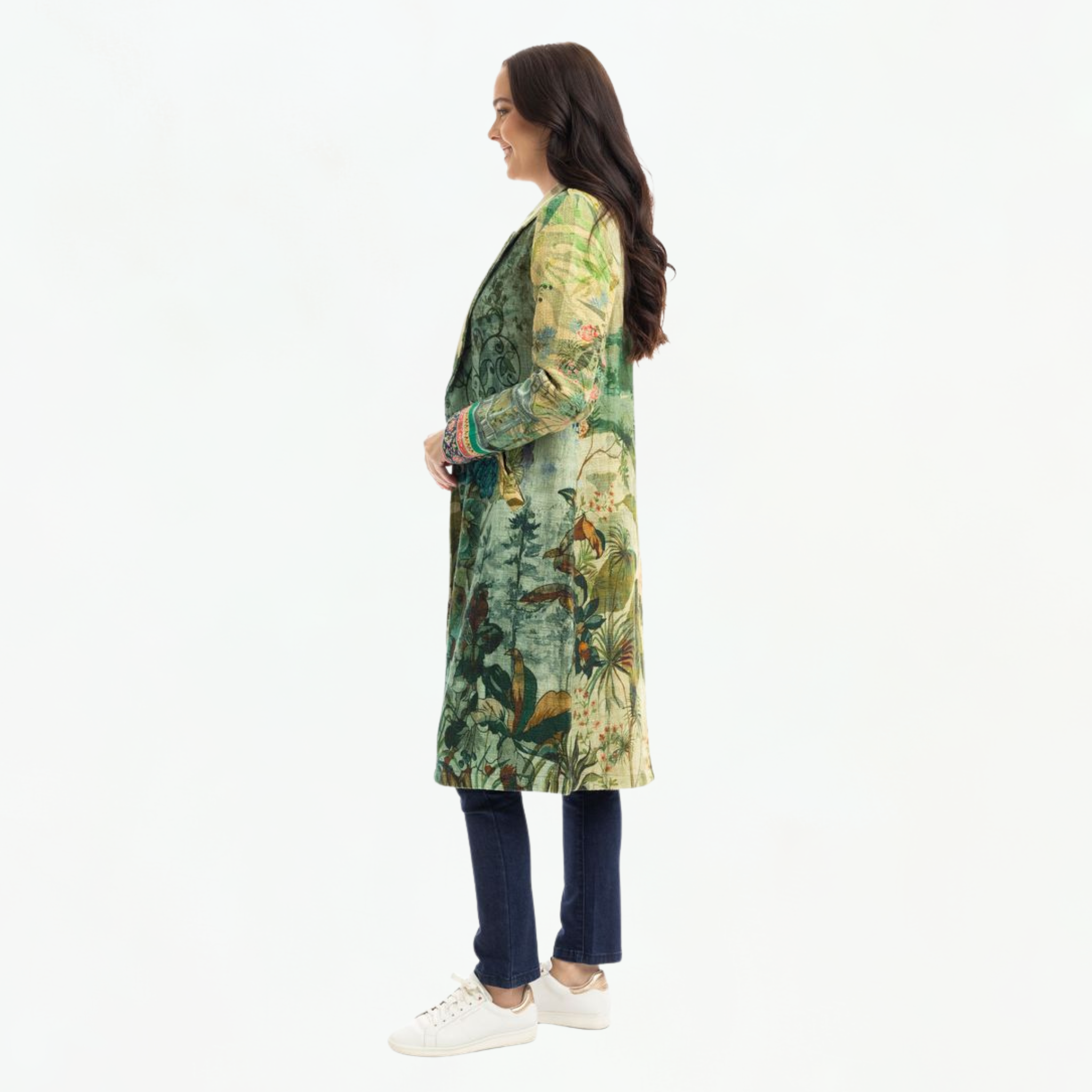 Long Cotton Weave Jacket
