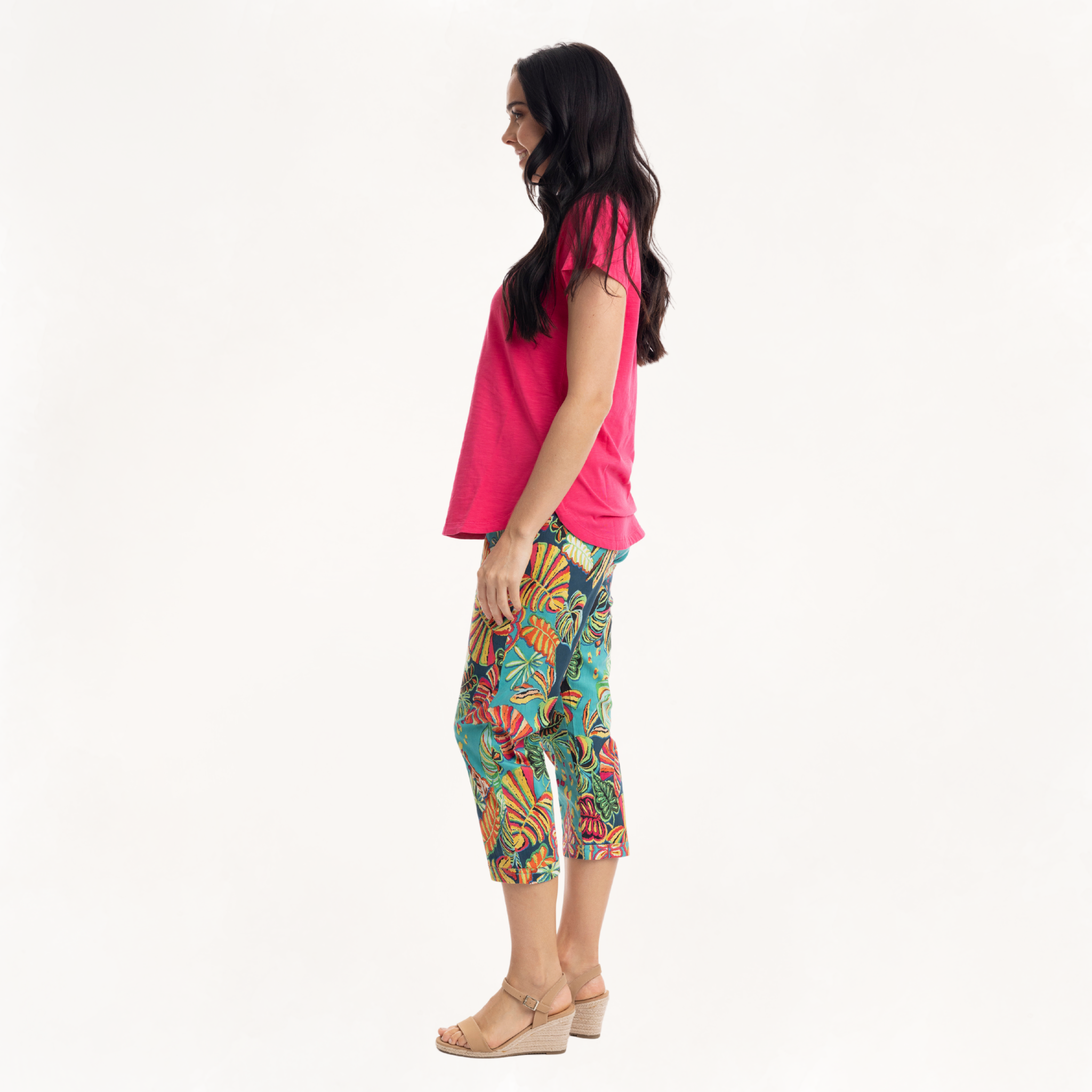 Printed Capri Pant