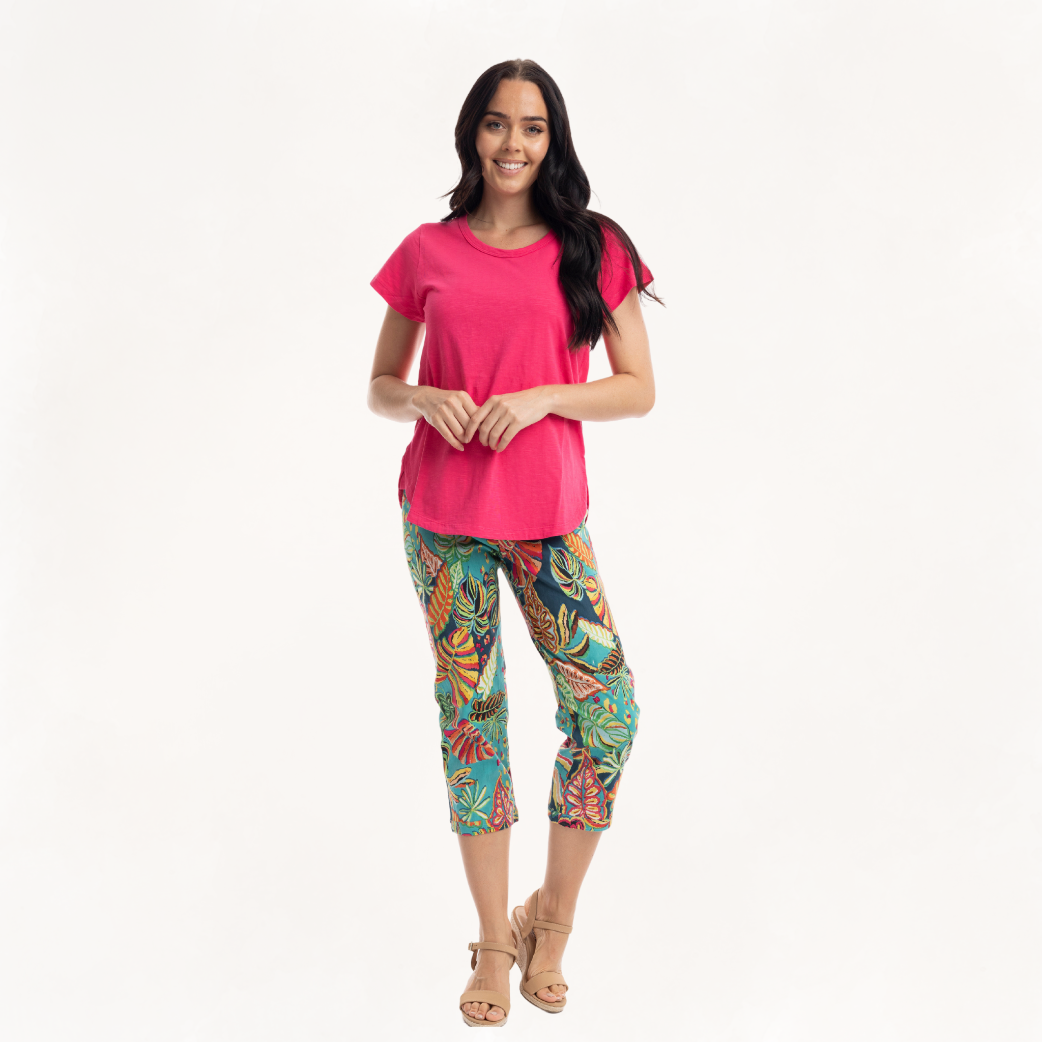 Printed Capri Pant