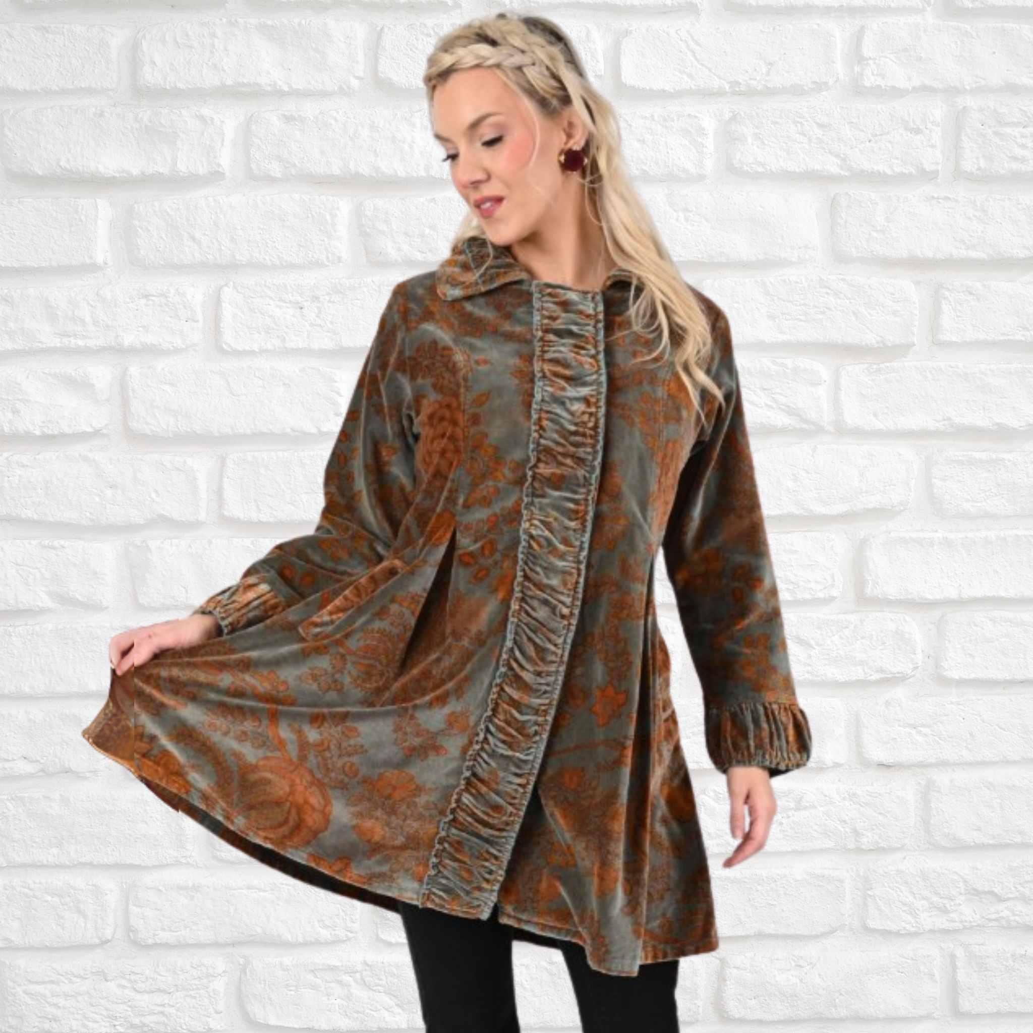 A-Line Velvet Jacket