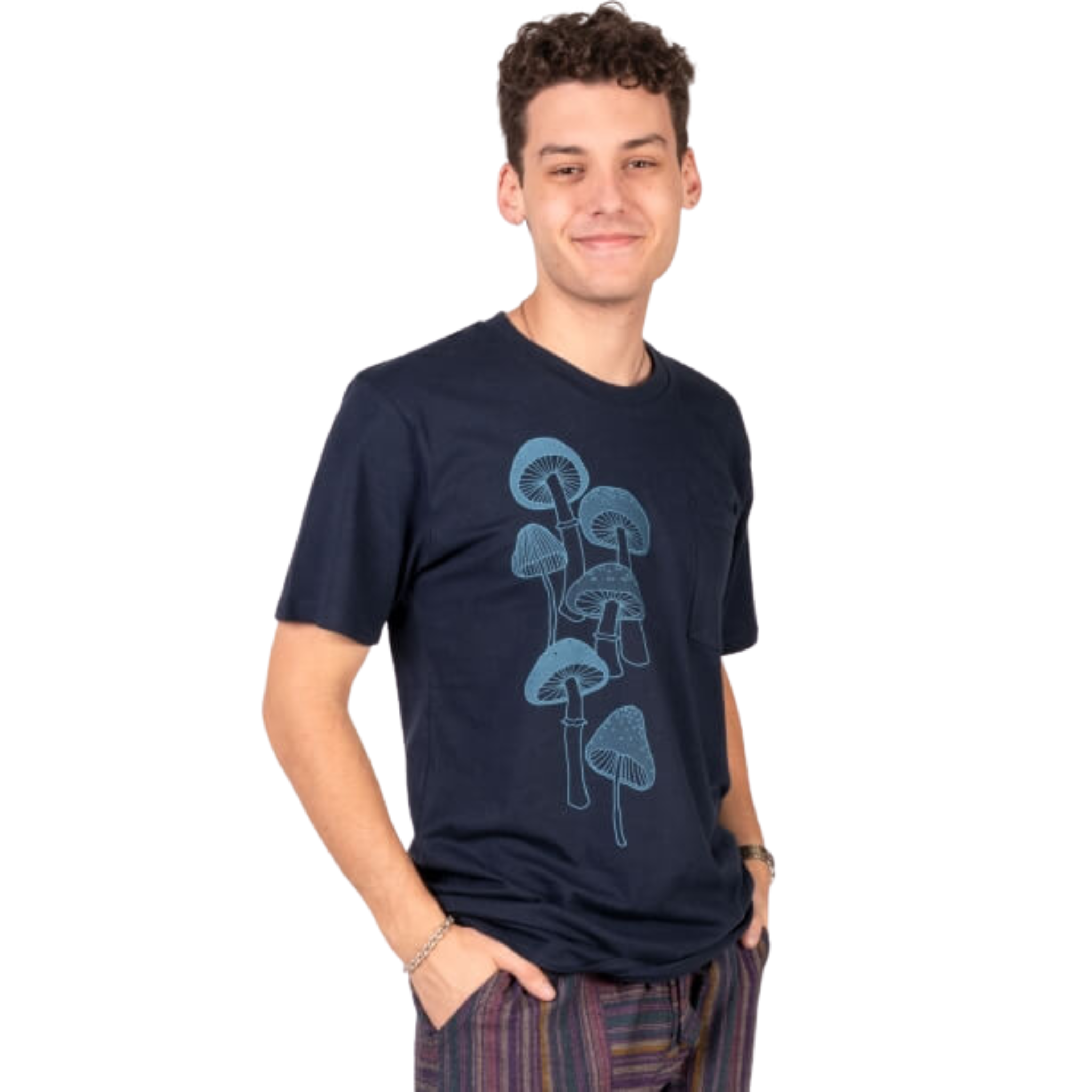 Mushrooms Organic Pocket T-Shirt
