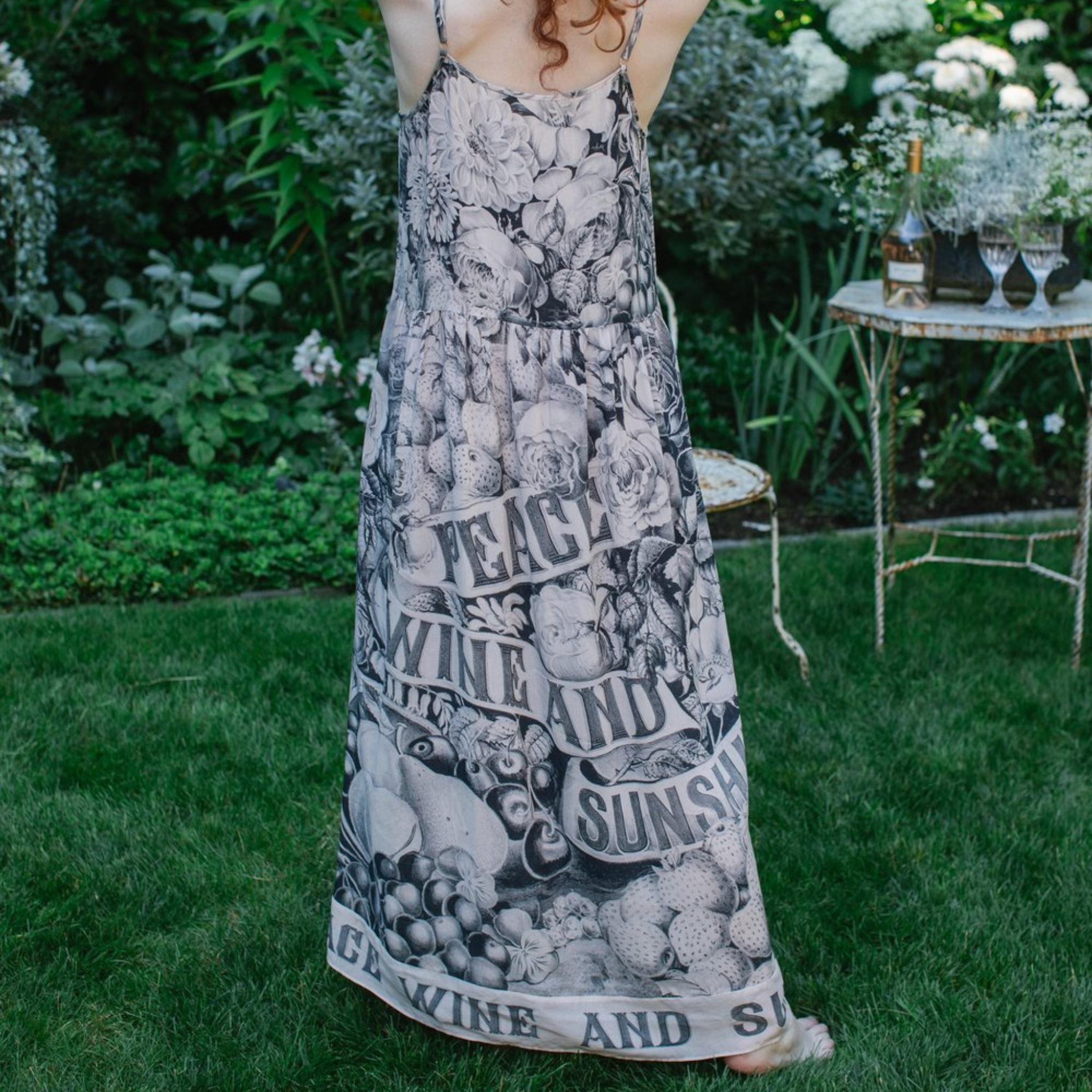 Peace, Wine & Sunshine Slip Dress