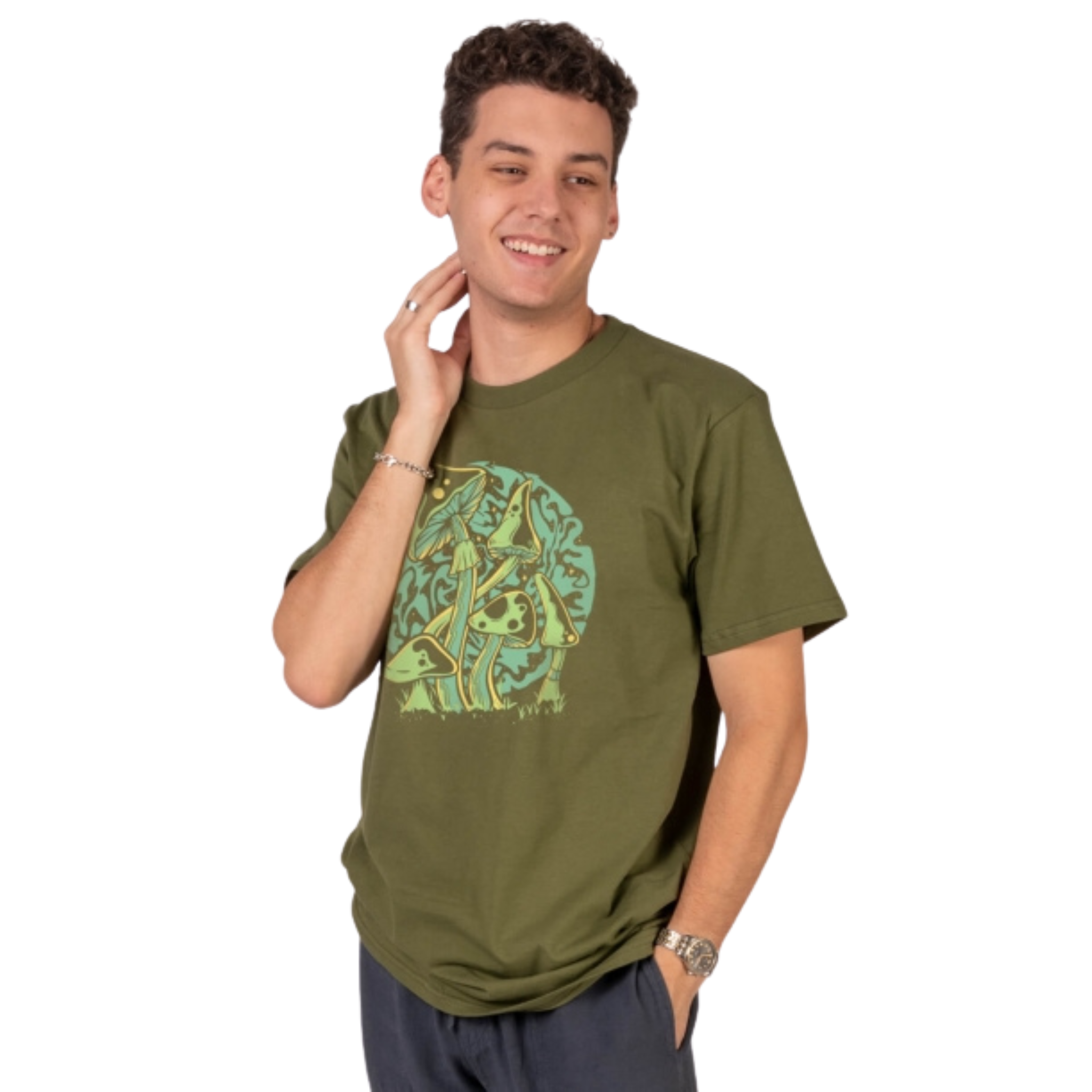 Psychedelic Mushrooms Organic T-Shirt