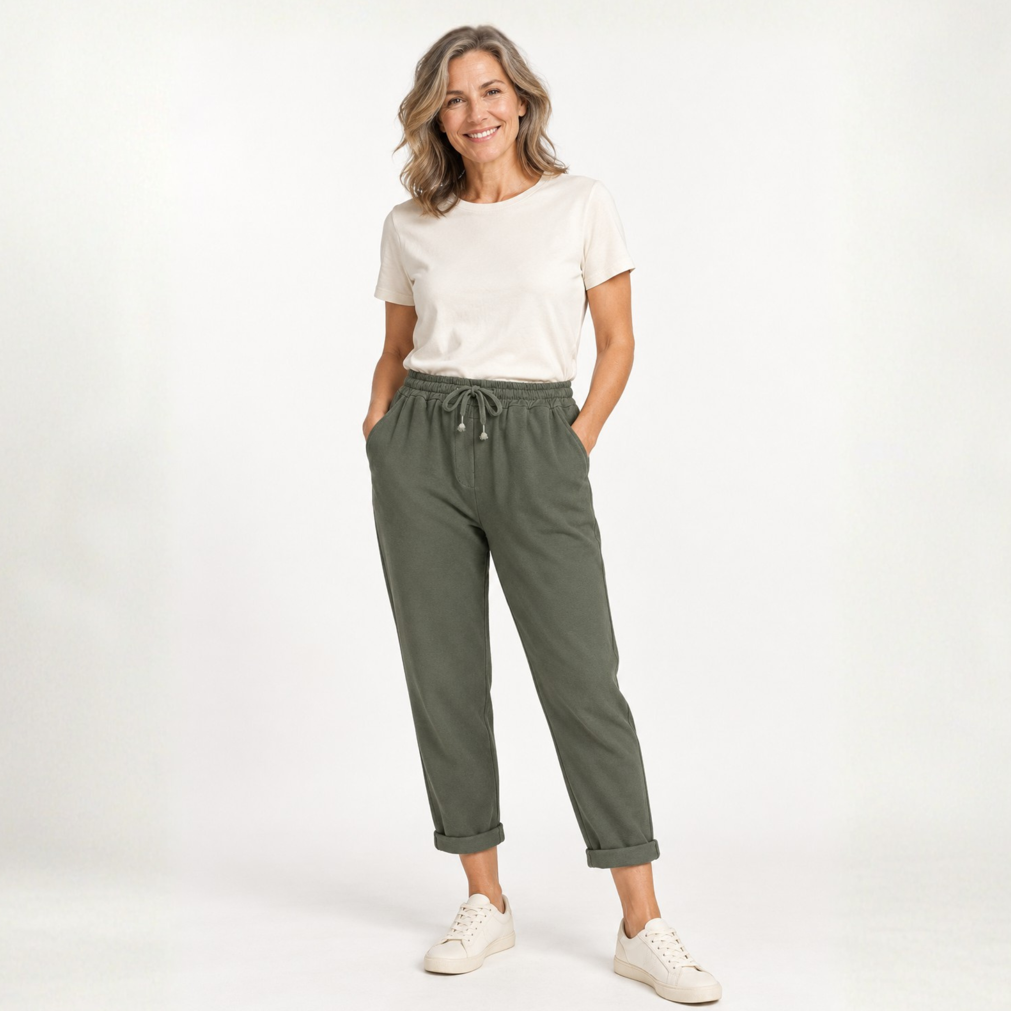 French Terry Crop Pants