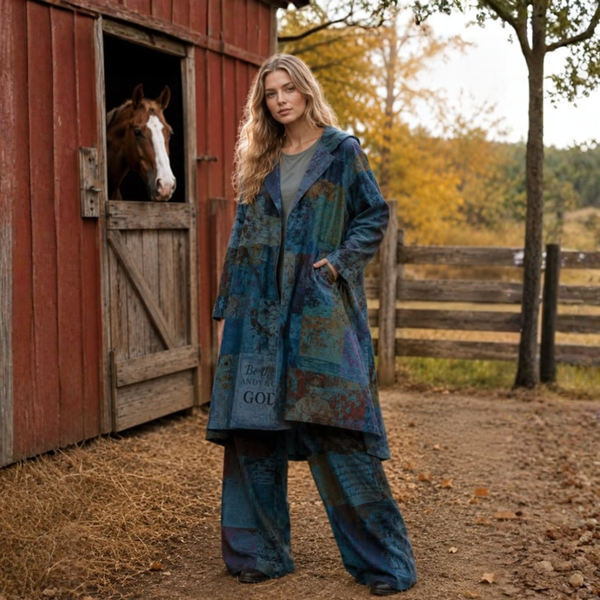 Hooded Patchwork Jacket