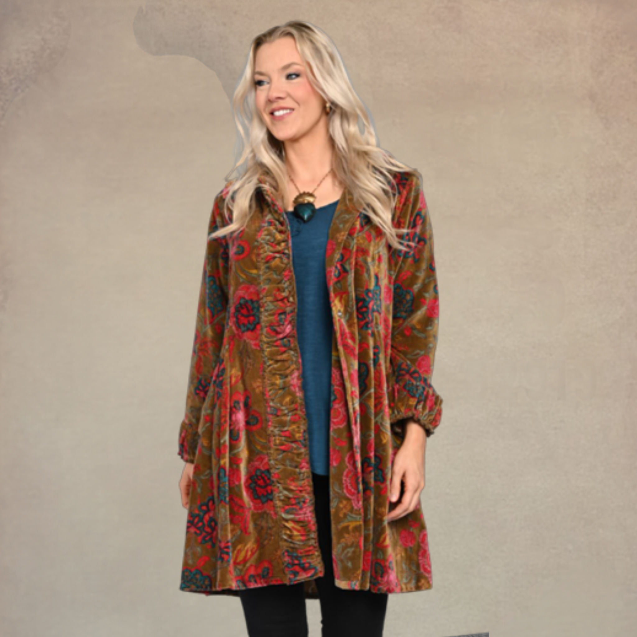 A-Line Velvet Jacket