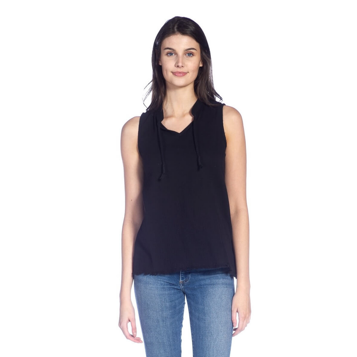 VNeck Cotton Gauze Tank Fig Love Clothing Co.