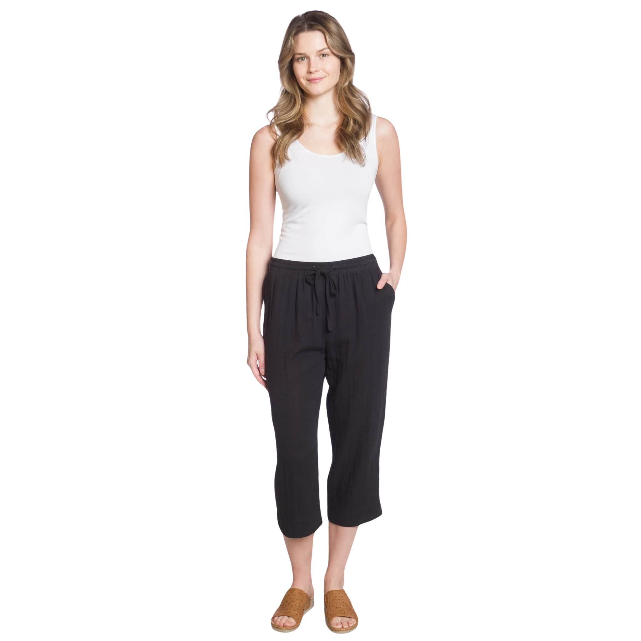 Straight Leg Capri Pants