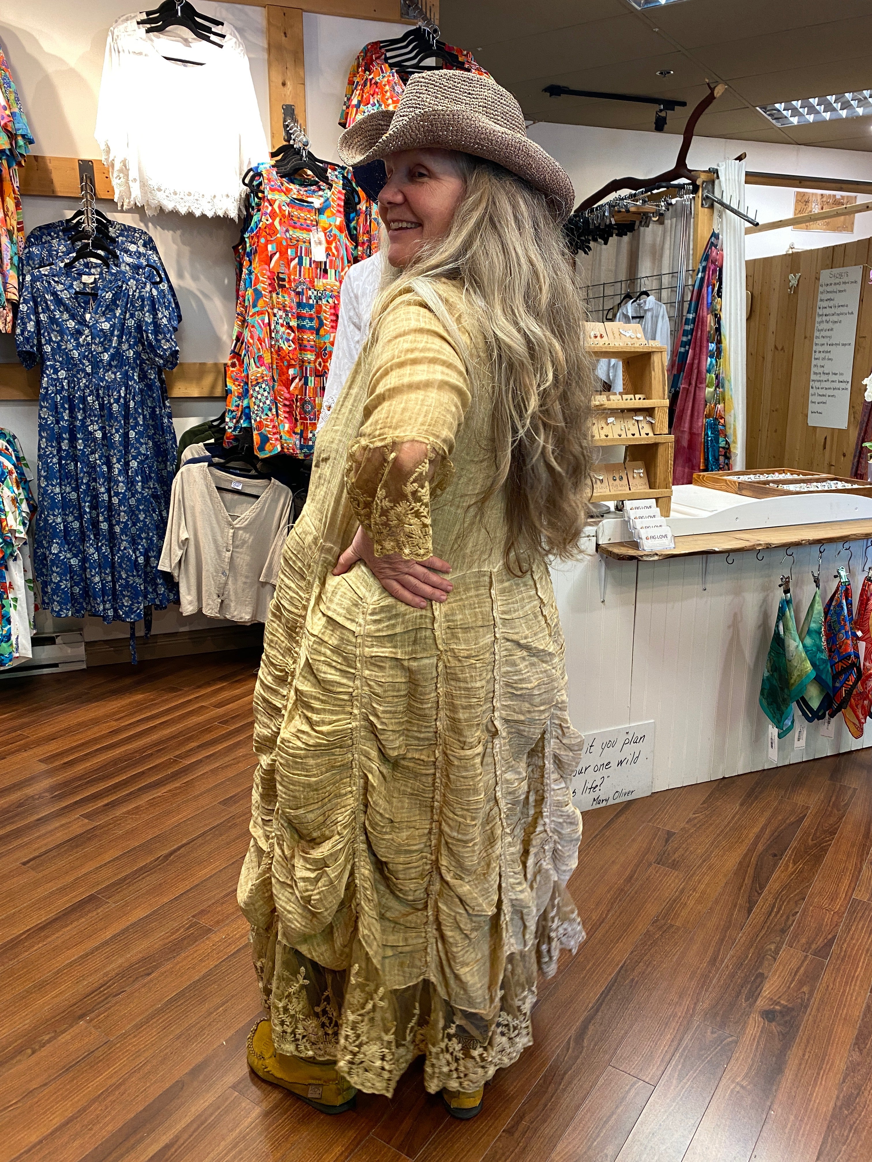 Victorian Ruched Duster Jacket