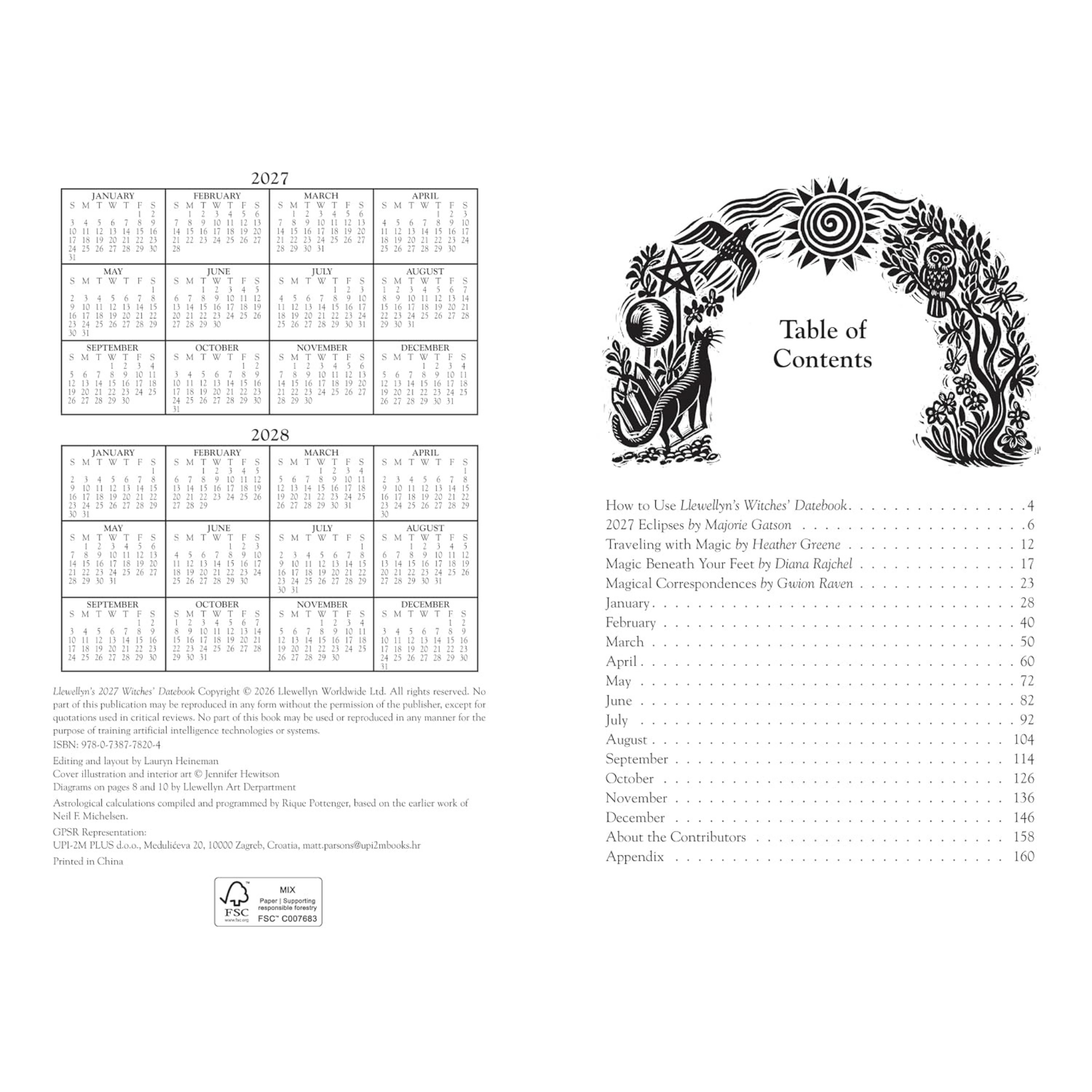 Llewellyn's Witches' Date Book 2027