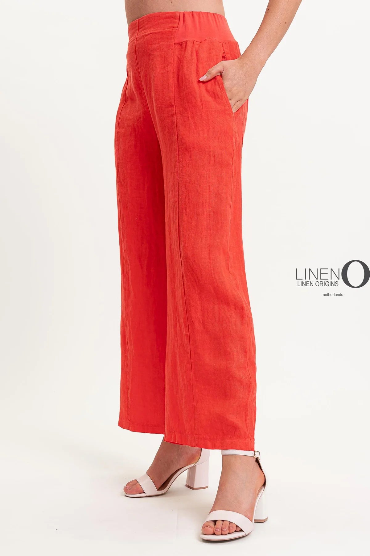 French Linen Seamed Pants