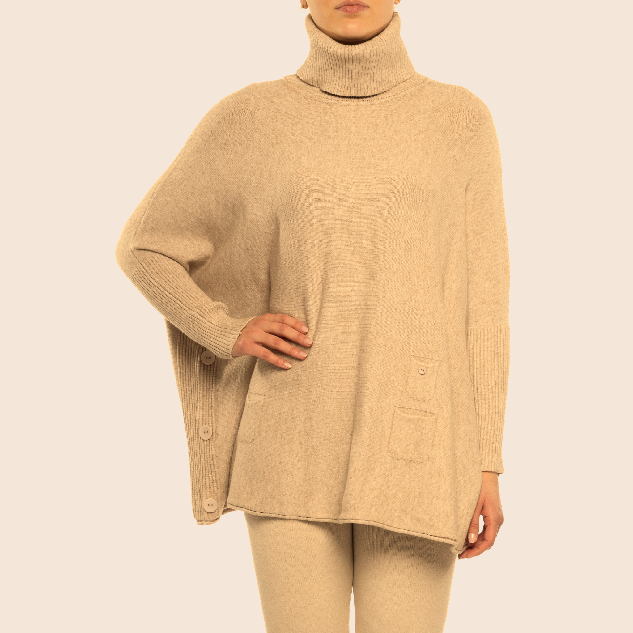 Turtleneck Poncho