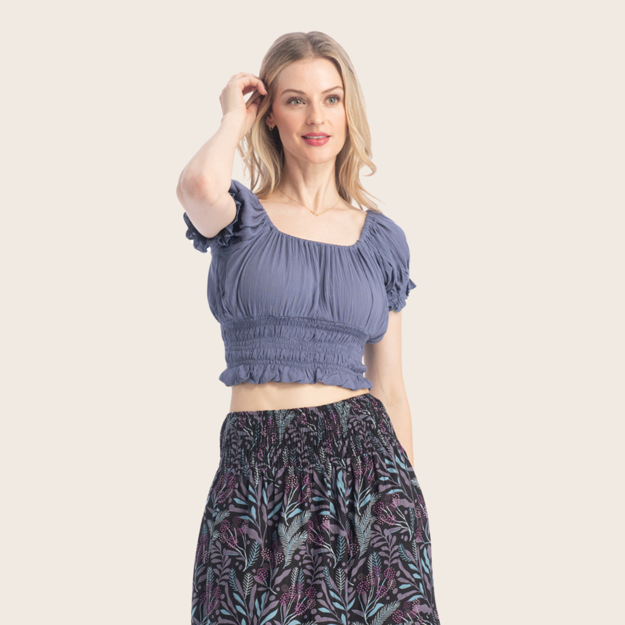 Short Sleeved Crop Top