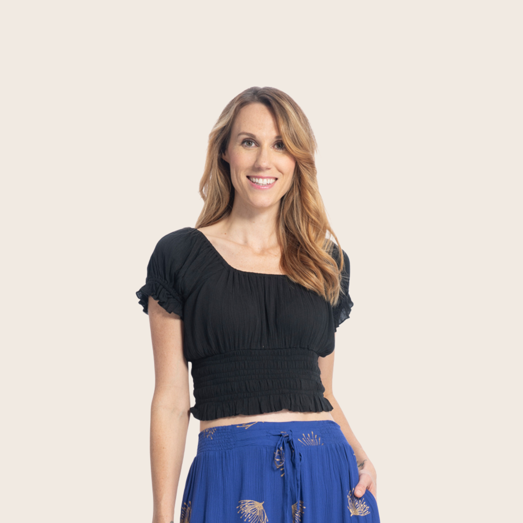 Short Sleeved Crop Top