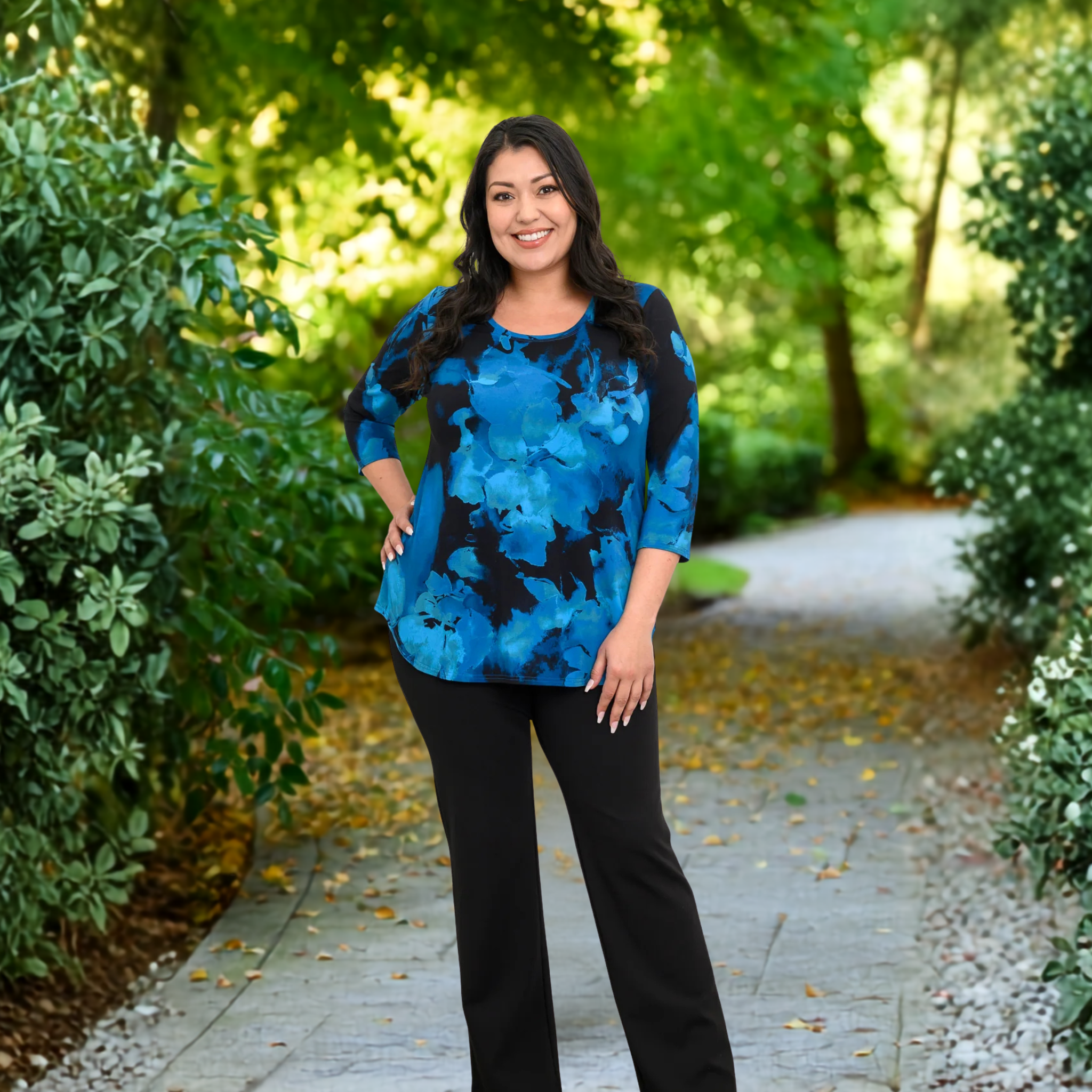 Jazz Top 3/4 Sleeve - Print