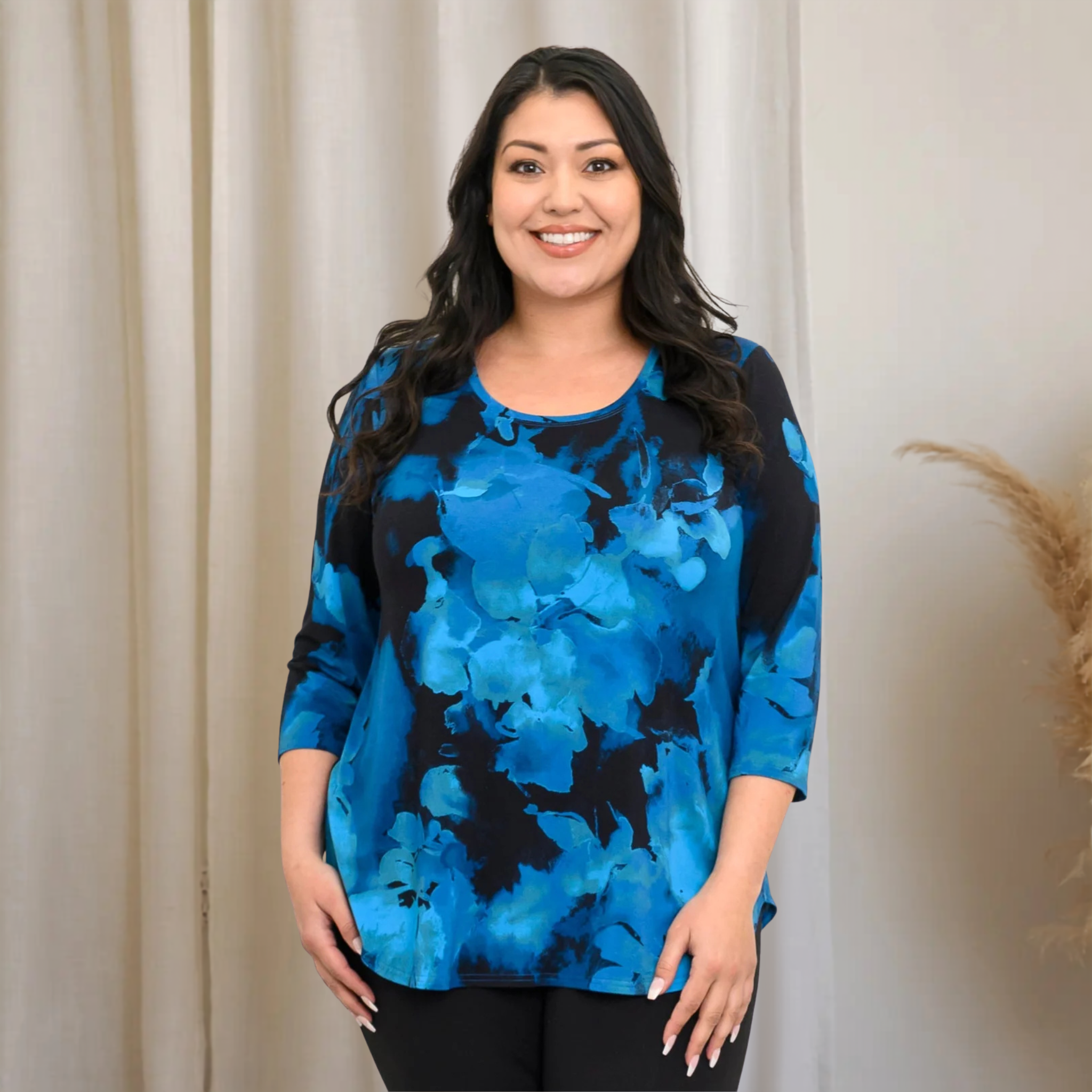 Jazz Top 3/4 Sleeve - Print