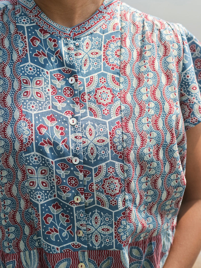 Ancient Indigo Craft Blouse