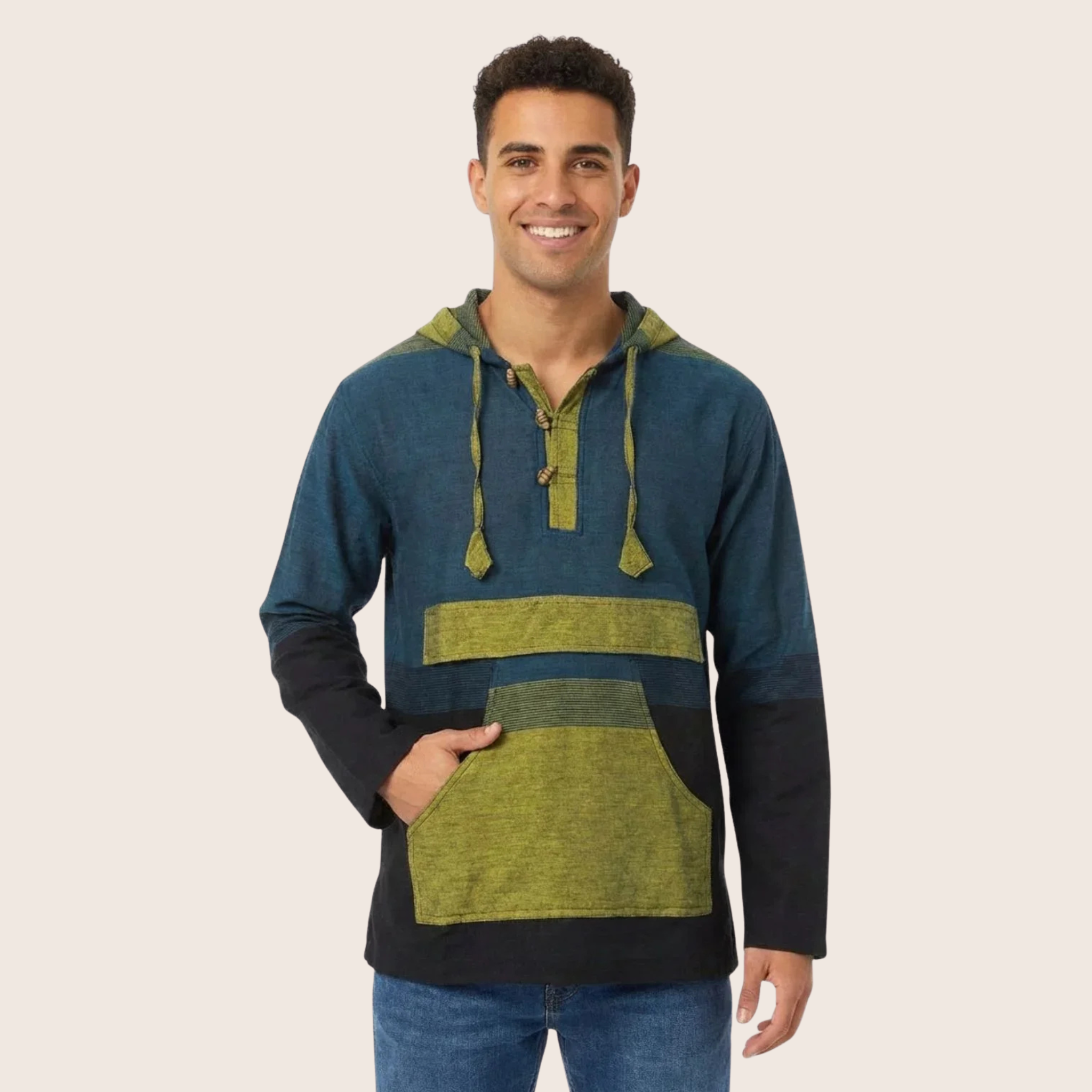 Dahli Cotton Patchwork Hoodie